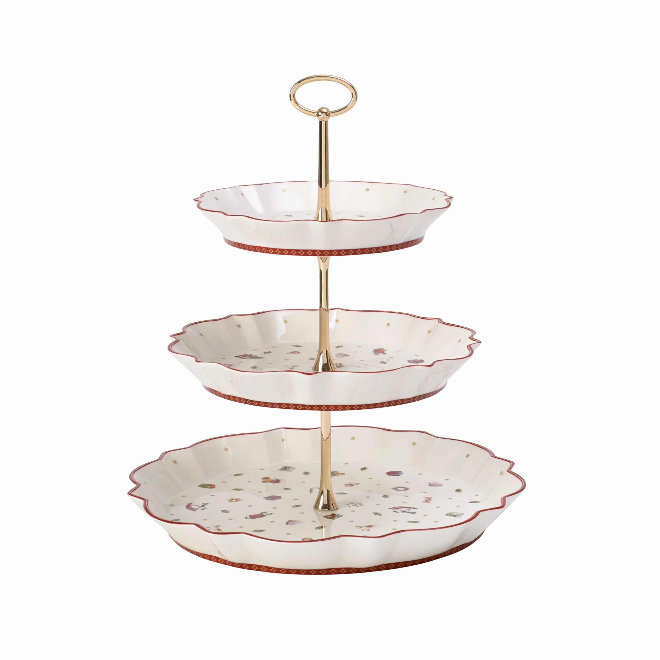 Villeroy & Boch Toy'S Delight Etażerka 3 Piętra Biały Czerwony