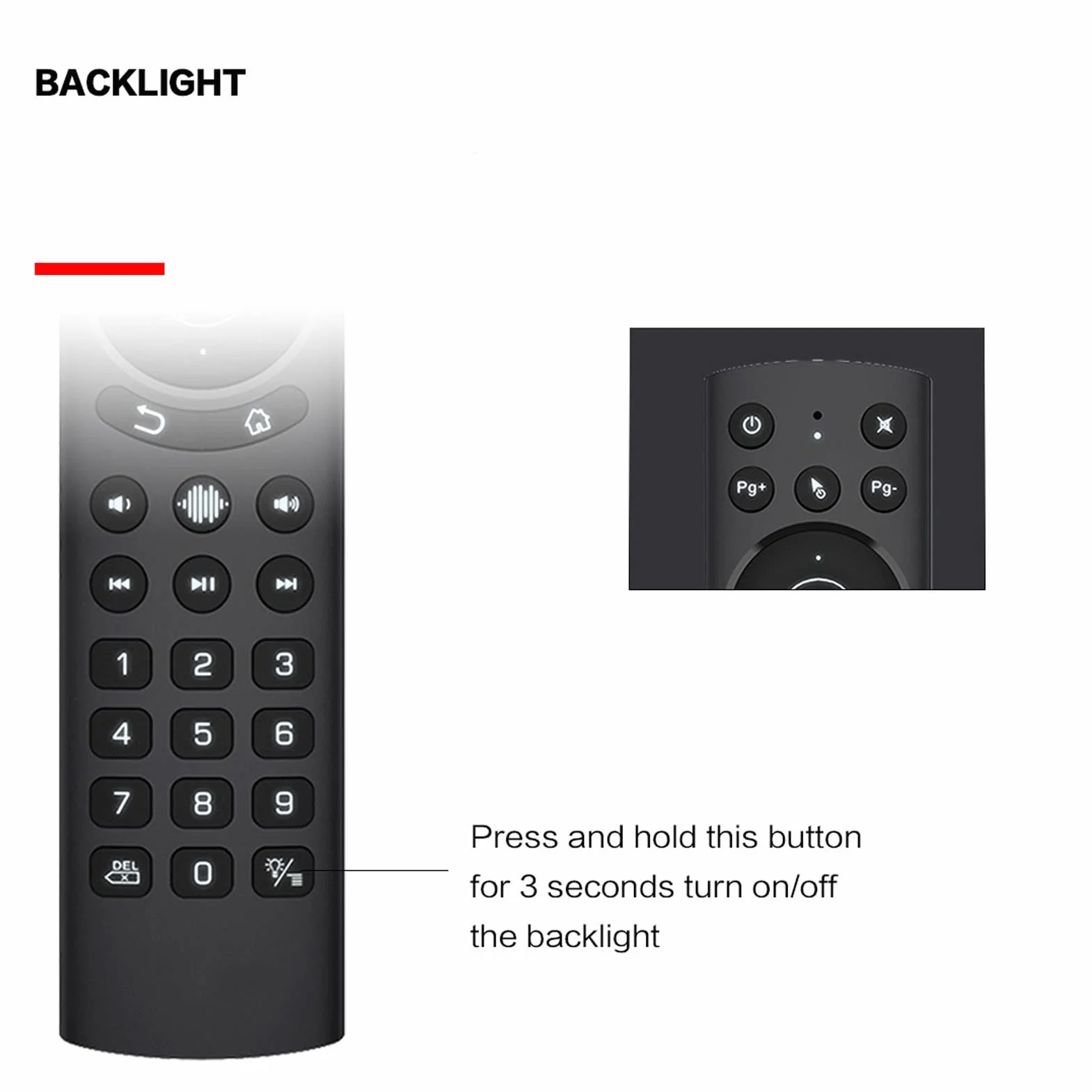 G20S Pro Voice Air Remote, Nauka IR, Bezprzewodowa Klawiatura z Podświetleniem USB z żyroskopem do TV Box, PC, Smart TV, Protector, HTPC Itp.(G20S PRO)