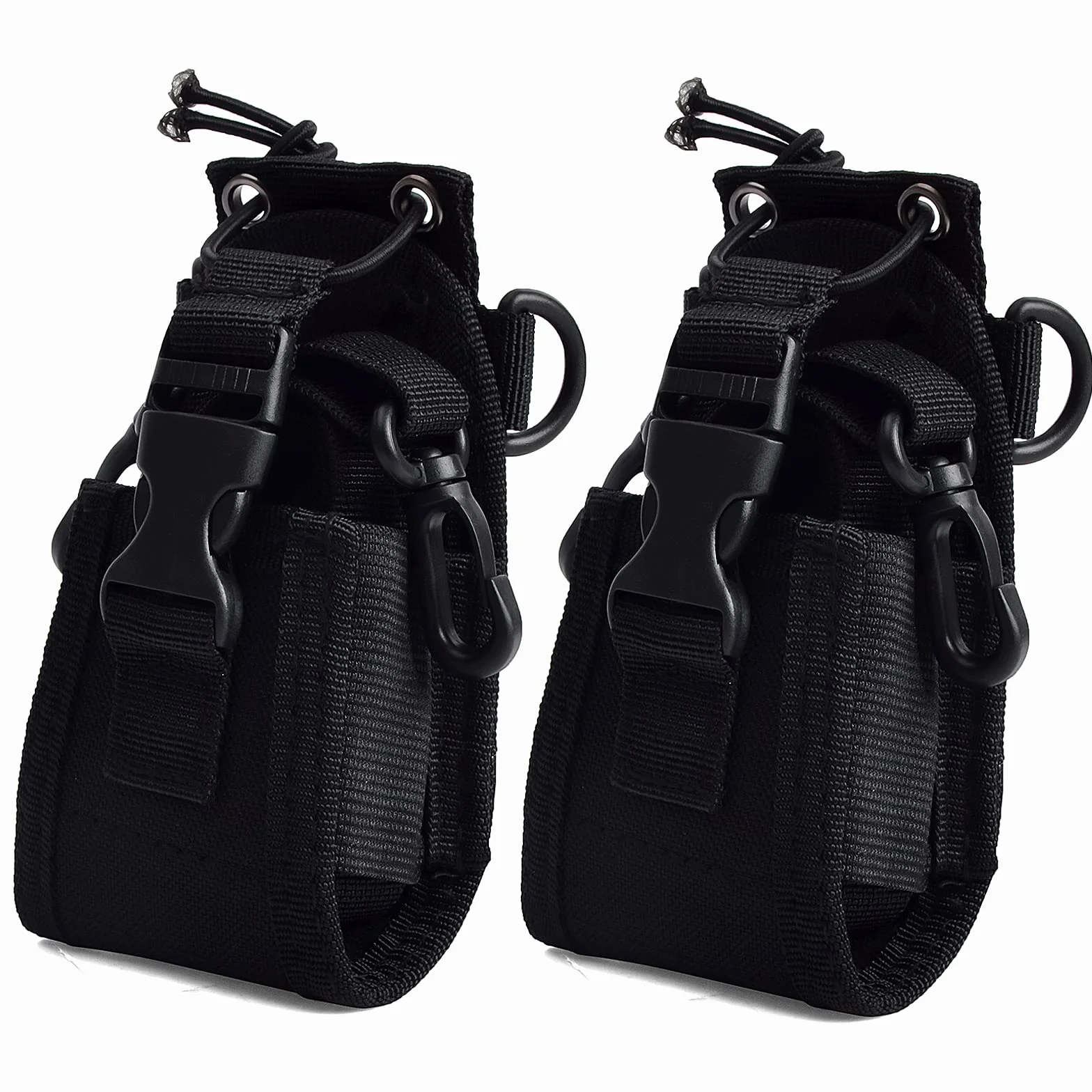 Wielofunkcyjny uchwyt na radio 3 w 1, etui kompatybilne z Kenwood Yaesu Icom Motorola Baofeng UV5R UV82 TYT UV5RA HYT 888S dwukierunkowe radio Walkie Talkie (2 sztuki)