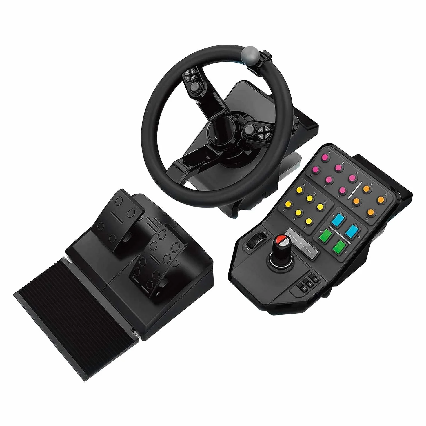 Logitech G Kontroler Farm Sim, kierownica i pedały 900° do Farming Simulator, 38 przycisków, USB, PC/Mac - Czarny