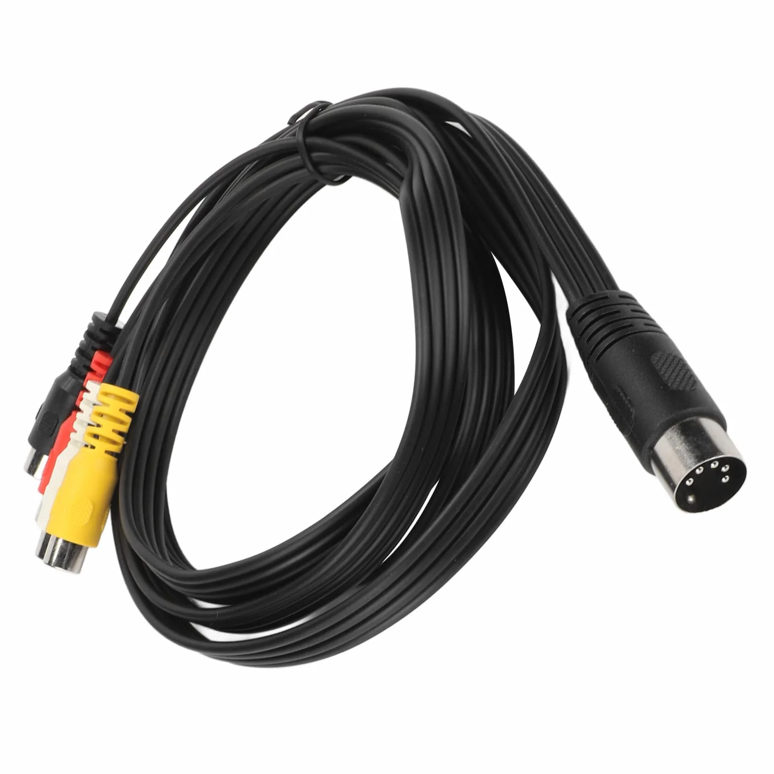 5-pinowy Męski Kabel Din na 4 żeński Przewód do Systemów Stereo Dvd Phono 5-pinowy Magnetowid Din, żeński Kabel Adaptera S Kable Wideo