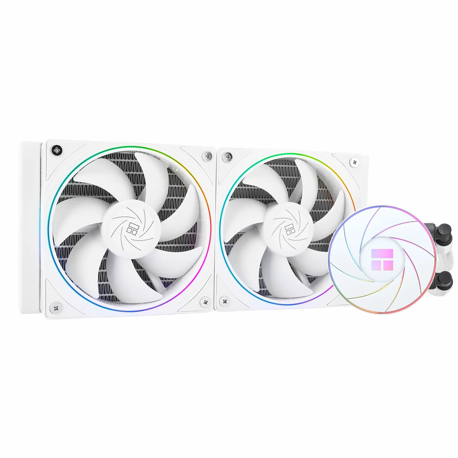 Thermalright AQUA Elite 240 ARGB V2 chłodzący płynny procesor CPU, podwójny wentylator PWM z prędkością 2000 obr./min, chłodzenie wody procesora komputerowego 240, do AMD/AM4/AM5 i Intel