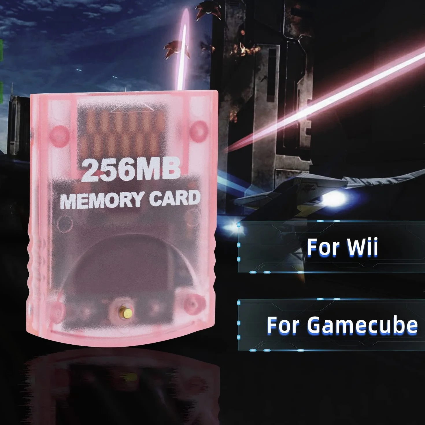 Mcbazel Karta pamięci do przechowywania gier 256 MB dla konsol Wii/Gamecube GC