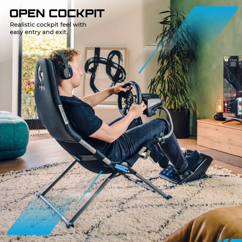 Playseat Challenge X Fotel do Symulatorów, Metal, Szary, 140 x 60 x 105 cm