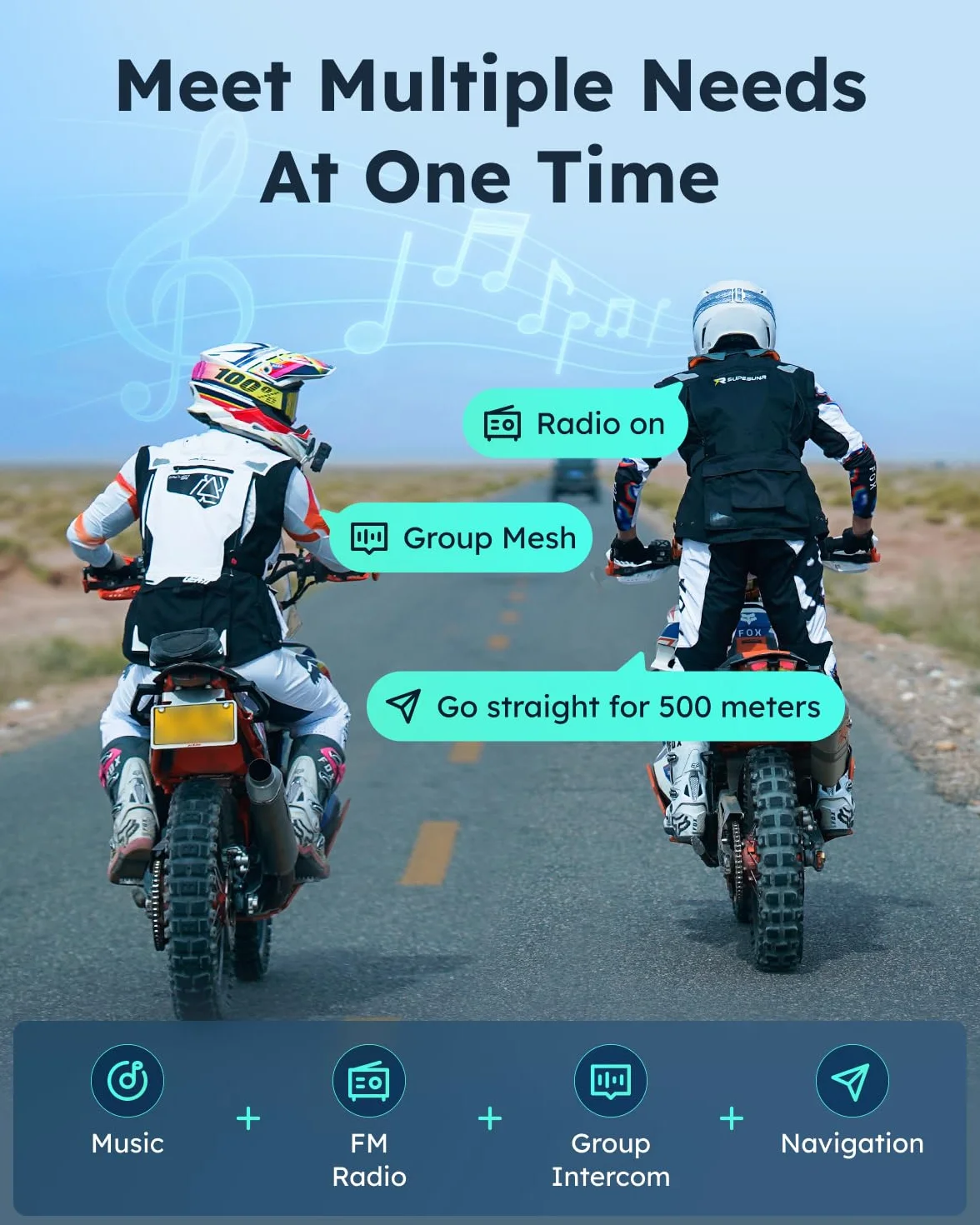 ASMAX S1 Interkom motocyklowym, komunikacja Bluetooth ze sterowaniem głosem, domofon Mesh dla 8 pilotów, szybkie ładowanie/uniwersalne/redukcja szumów, wodoodporność IP67 (szary-dwa)