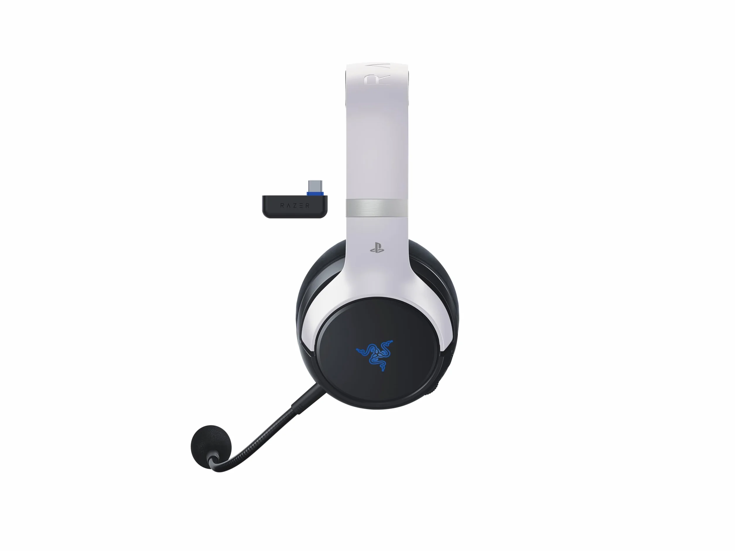 Razer Kaira Pro HyperSpeed - wieloplatformowy bezprzewodowy zestaw słuchawkowy do gier (bezprzewodowy HyperSpeed, HyperSense Haptic, głośniki tytanowe 50 mm) czarno-biały