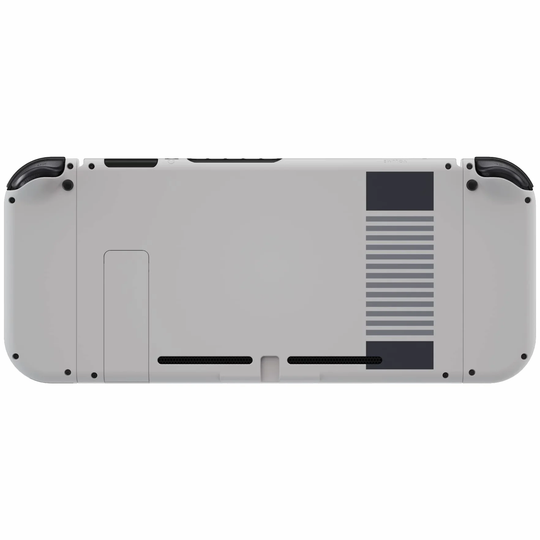 eXtremeRate Dpad Version Custom Full Set Shell dla Nintendo Switch, Wymiana Płyta Tylna Konsoli Soft Touch, Obudowa Kontrolera NS Joycon Handheld & Przyciski dla Nintendo Switch — Klasyka Stylu NES