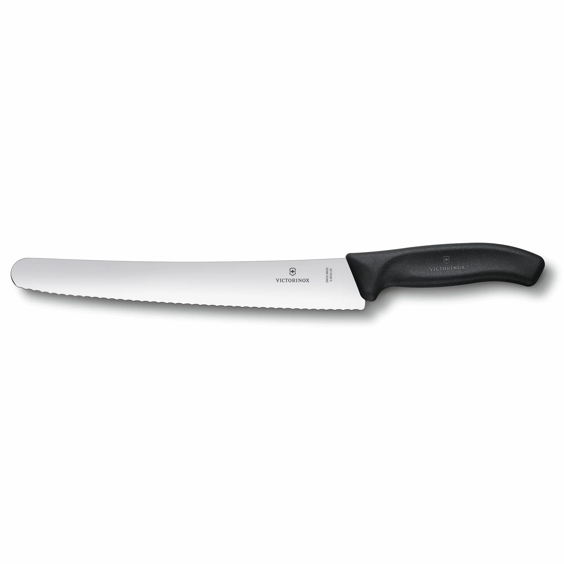 Victorinox Swiss Classic Brotmesser 26 cm, Wellenschliff, rostfreier Stahl, Geschenkbox