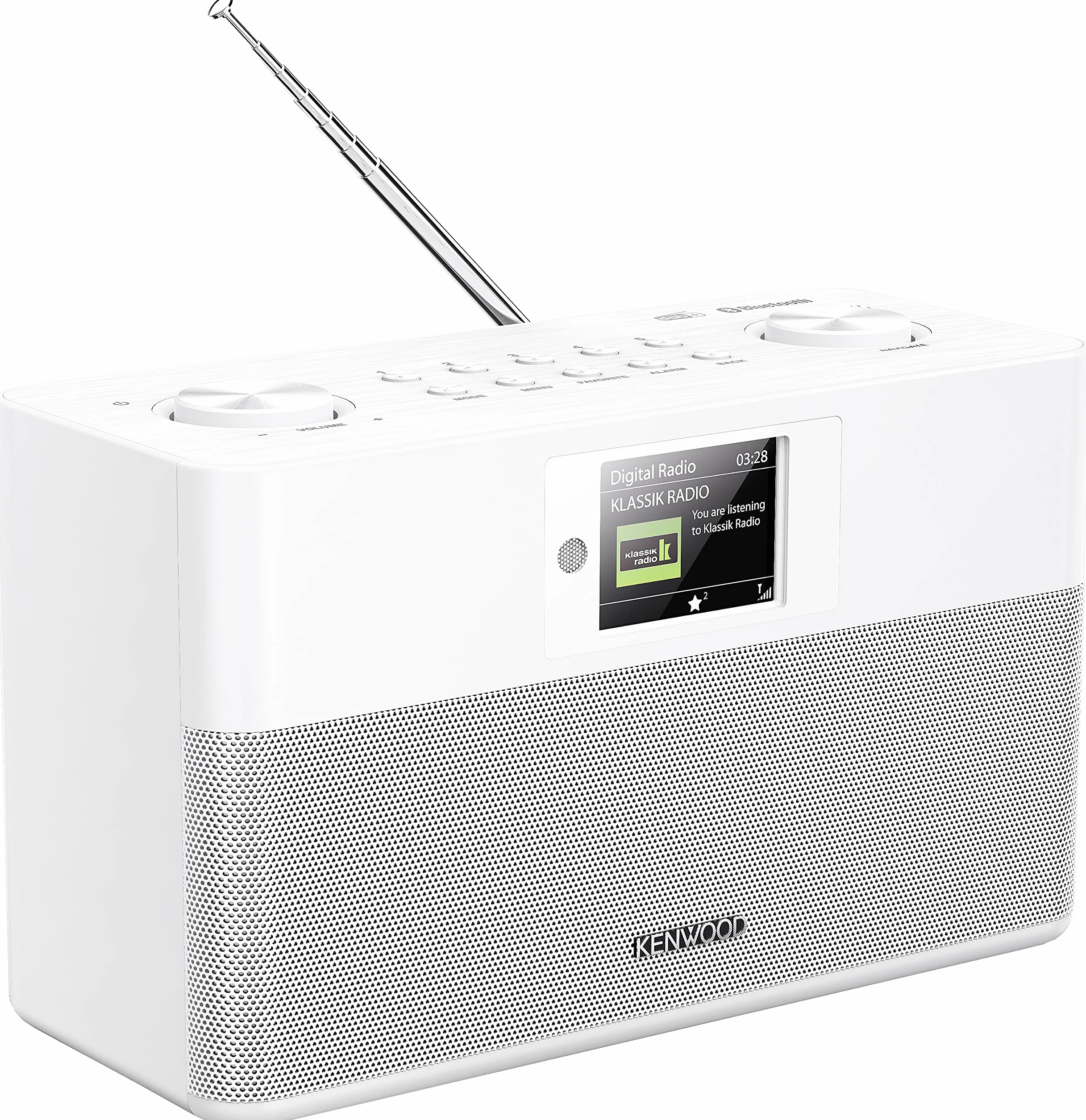Kenwood CR-ST80DAB-W Głośnik Bluetooth, Biały, 2 x 10 W
