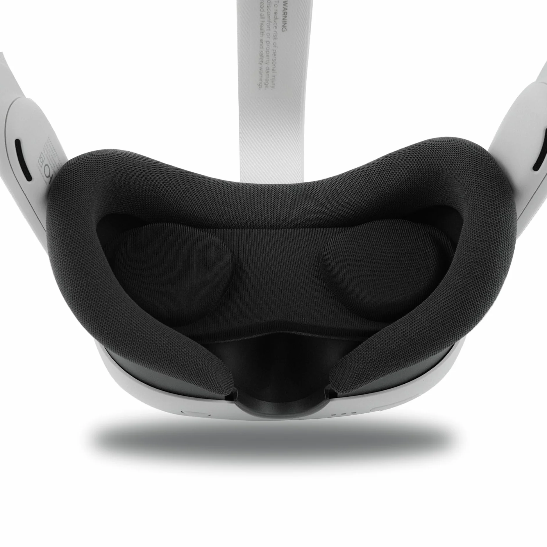 BeisDirect VR zestaw silikonowych pokrowców do Meta Quest 3 - 10 w 1, podkładka na twarz z osłoną obiektywu, uchwyt kontrolera z otworem na baterie i czapką Rocker Cap (czarny)