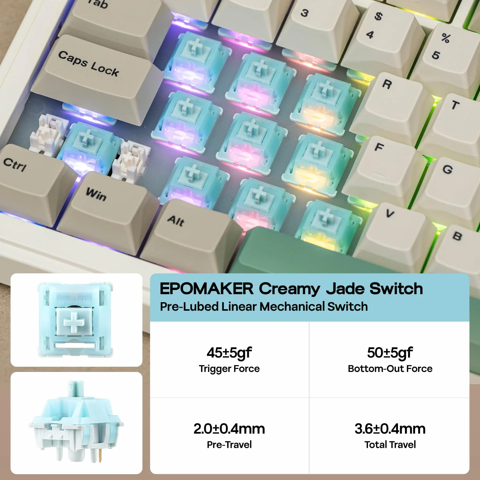 EPOMAKER RT82 Bezprzewodowa klawiatura mechaniczna z ekranem, QMK/VIA, 2.4GHz/USB-C/BT5.0, RGB, PBT, zestaw gazowy
