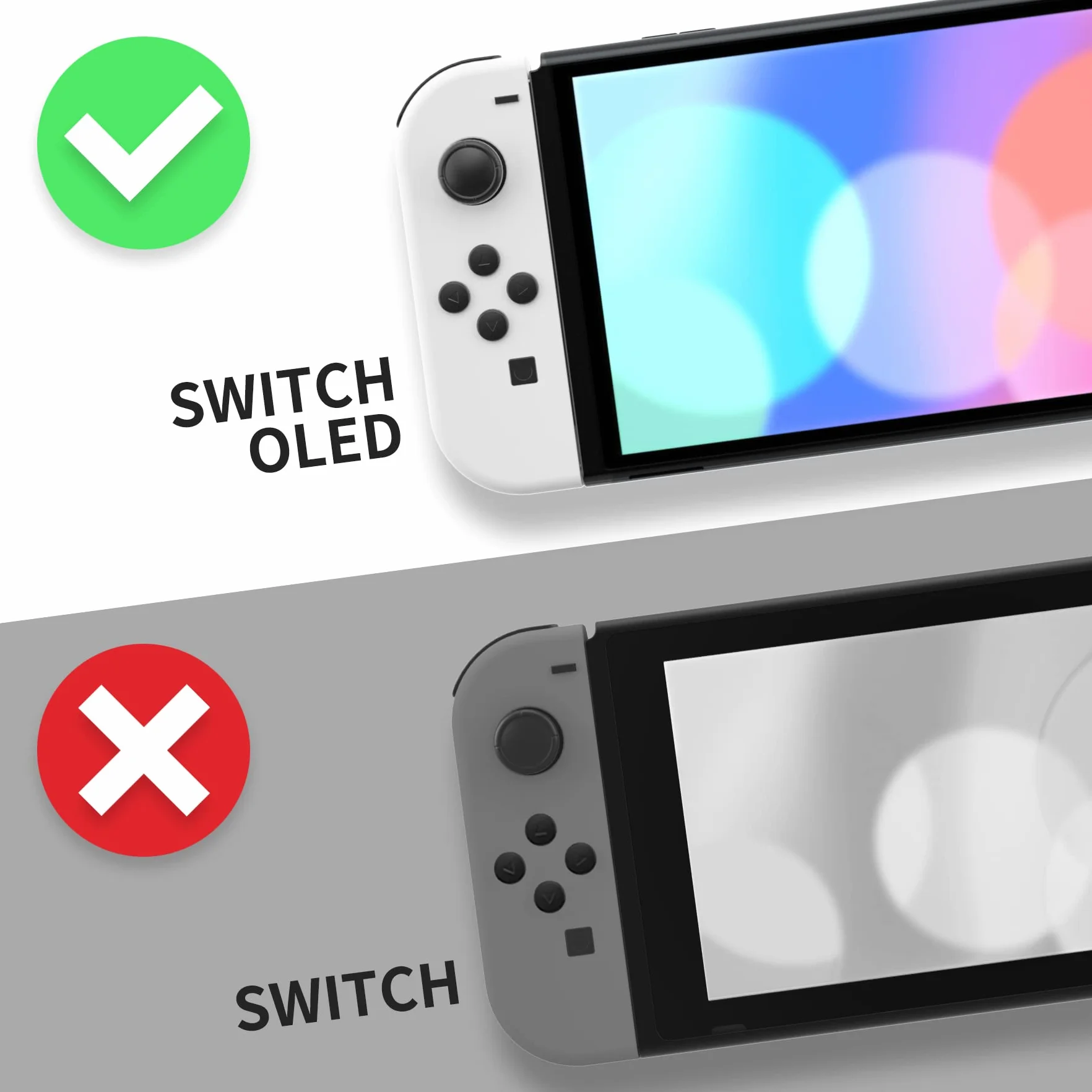eXtremeRate Lodowiec Niebieski Console Back Plate DIY Wymienna Housing Shell Case dla Nintendo Switch OLED Console – JoyCon Shell & Kickstand Nie Są Wliczone W Cenę