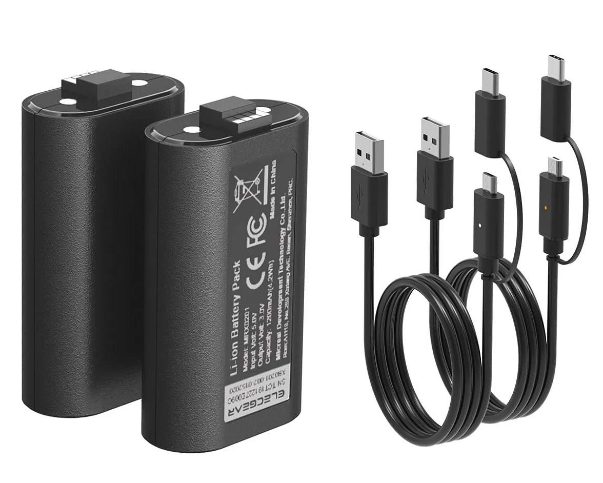 ElecGear Akumulator Litowo-jonowy 1200mAh do Kontrolera Xbox Series X/S, Xbox One