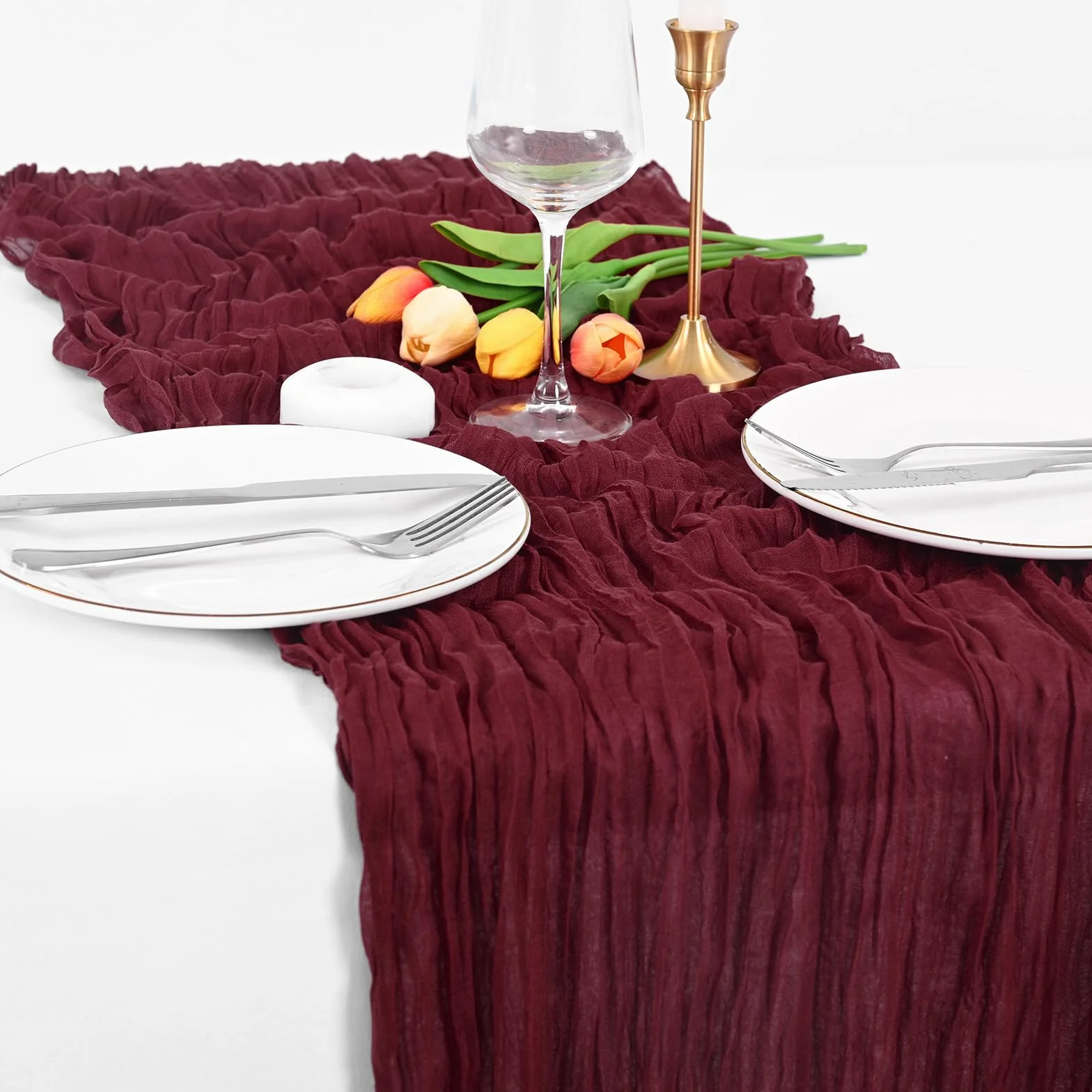 Teruntrue 8 sztuk 20 x 30 cm, bieżnik na stół w stylu boho, bieżnik na stół, na wesele, wesele, wesele, wesele, wesele, wesele, przyjęcie dla panny młodej, dekoracja stołu