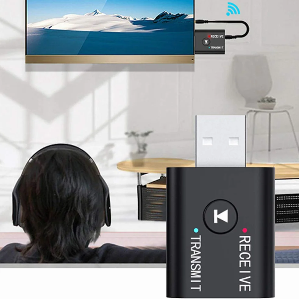 Nadajnik-odbiornik, YET TR6 ABS 2 w 1 Potężna Funkcja Nadajnik-odbiornik Bluetooth 5.0 Niezależny Obwód Adaptera Audio
