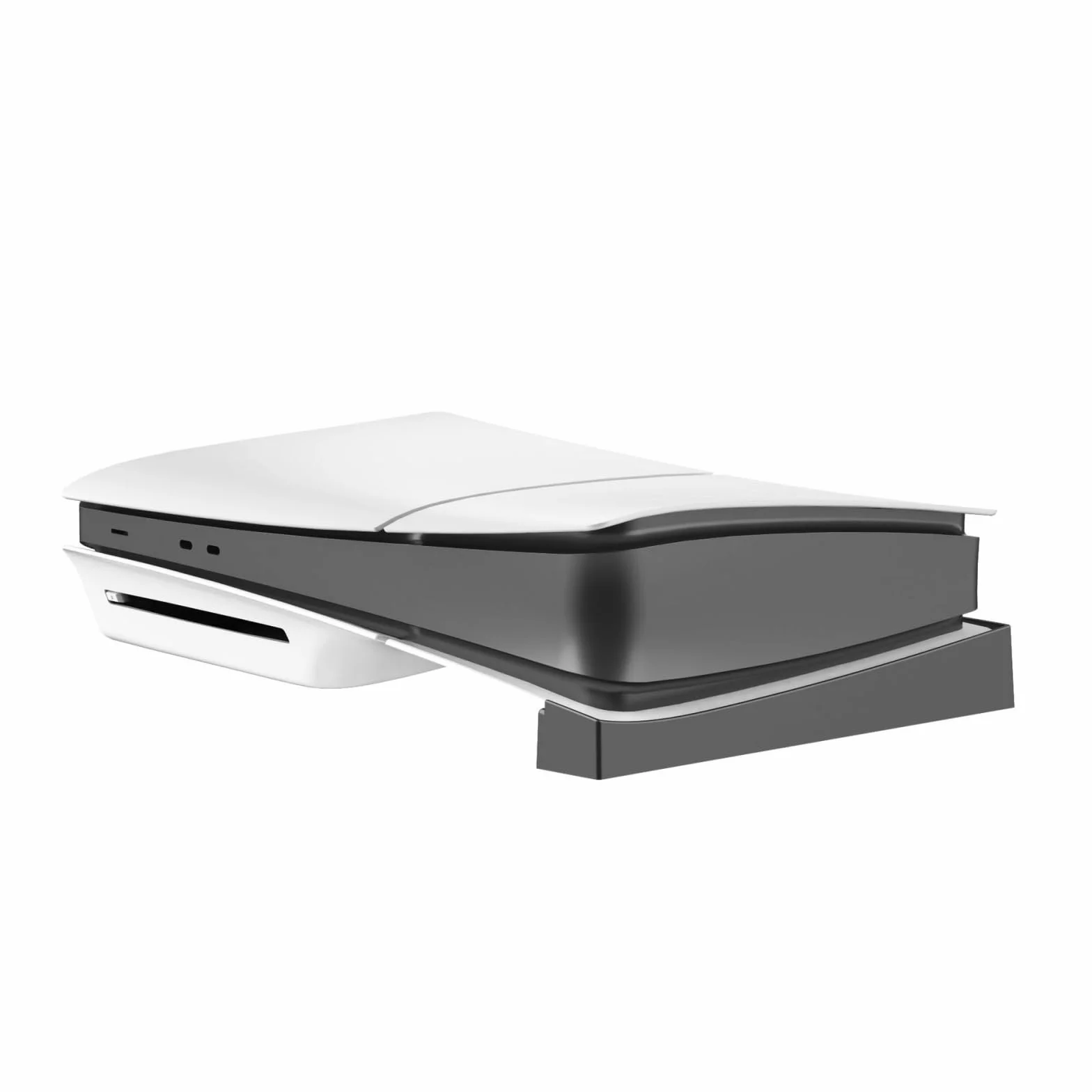 Stojak Poziomy dla PS5 Slim/Pro Konsoli Disc i Digital Edition, Uchwyt Wspornika Poziomego Podstawa do Umieszczania Akcesoria dla PS5 Slim Konsoli (2 szt.)