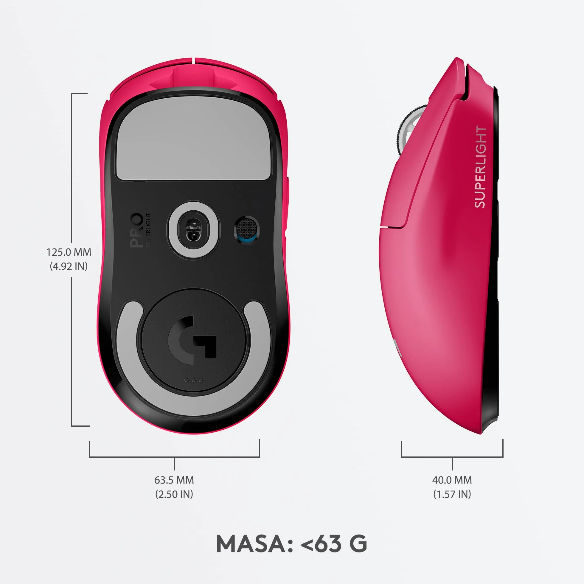 Syktcjgs Logitech G Bezprzewodowa mysz dla graczy PRO X SUPERLIGHT