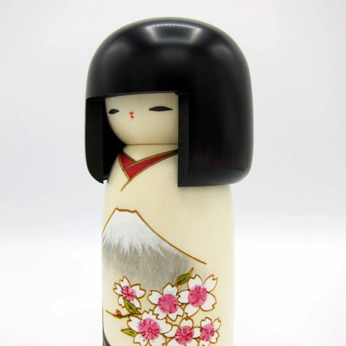 Usaburo Sosaku Kokeshi Lalka Fujiyama Made in Japonia
