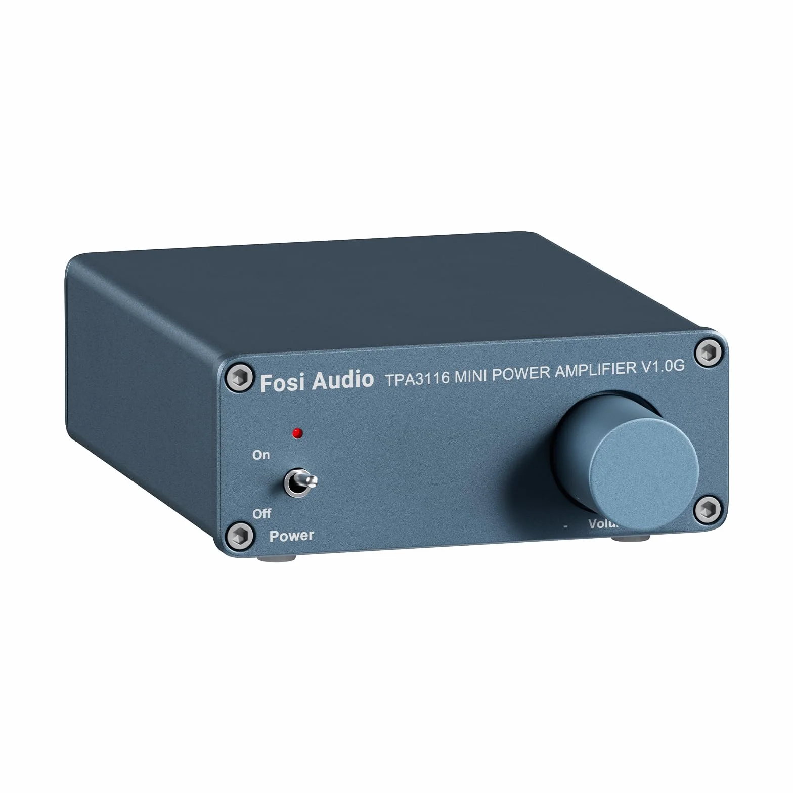Fosi Audio V1.0G 2-kanałowy wzmacniacz audio stereo mini klasy Hi-Fi zintegrowany TPA3116 Amp do głośników domowych 50 W x 2, z zasilaczem 19 V 4,74 A