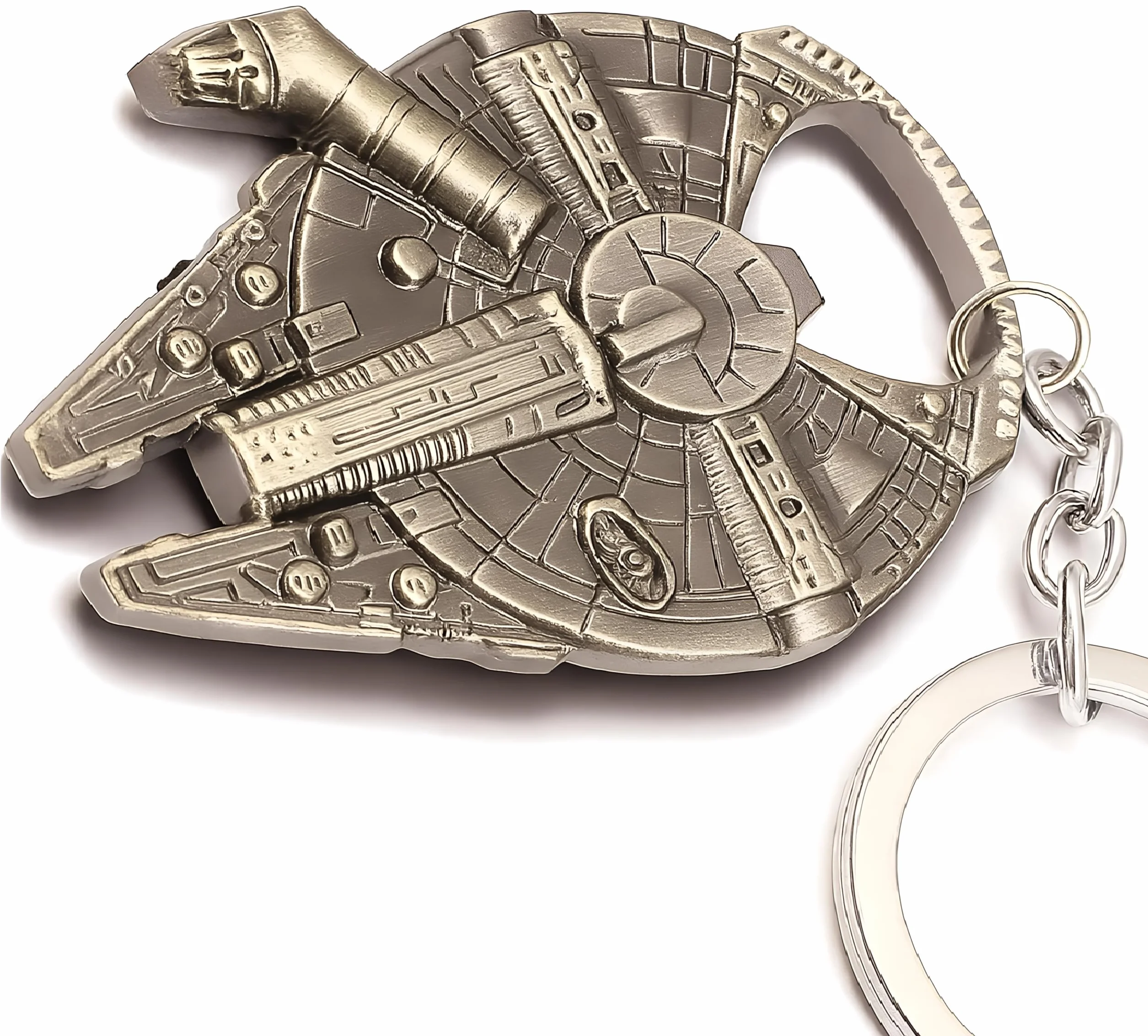 Otwieracz do butelek Millennium Falke Han Solo 60 x 45 mm brelok do kluczy stal szlachetna Star Wars prezent