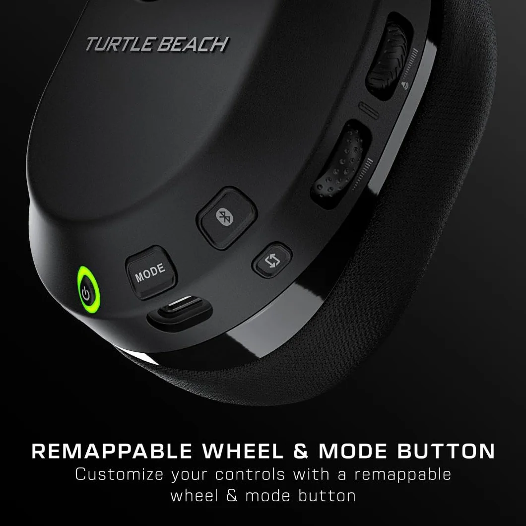 Turtle Beach Stealth 600 Czarny PlayStation Bezprzewodowe Słuchawki Gamingowe w/ 80hr Bateria, Przetworniki 50mm & Bluetooth na PS5, PS4, Nintendo Switch, PC and Mobile
