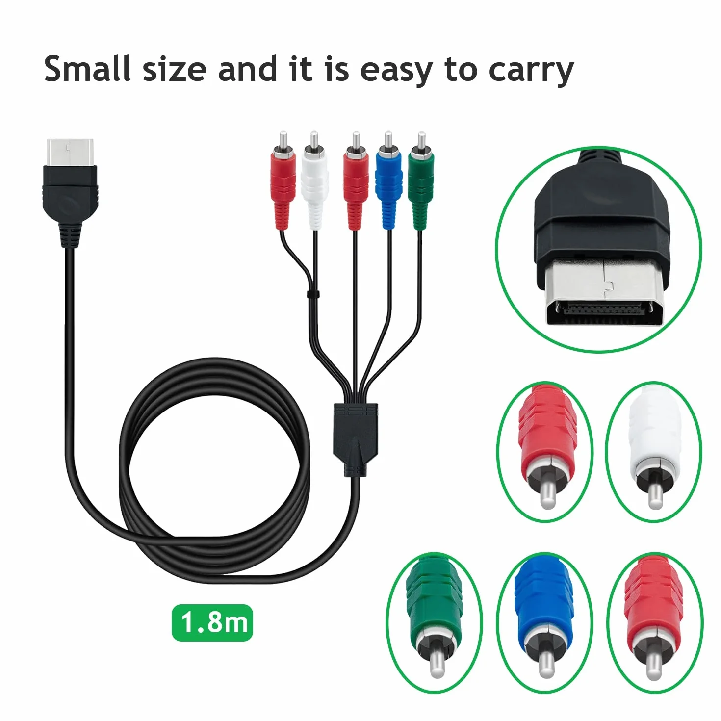 Mcbazel Komponent TV High-Definition Composite AV Kabel audio wideo do klasycznej oryginalnej konsoli Xbox