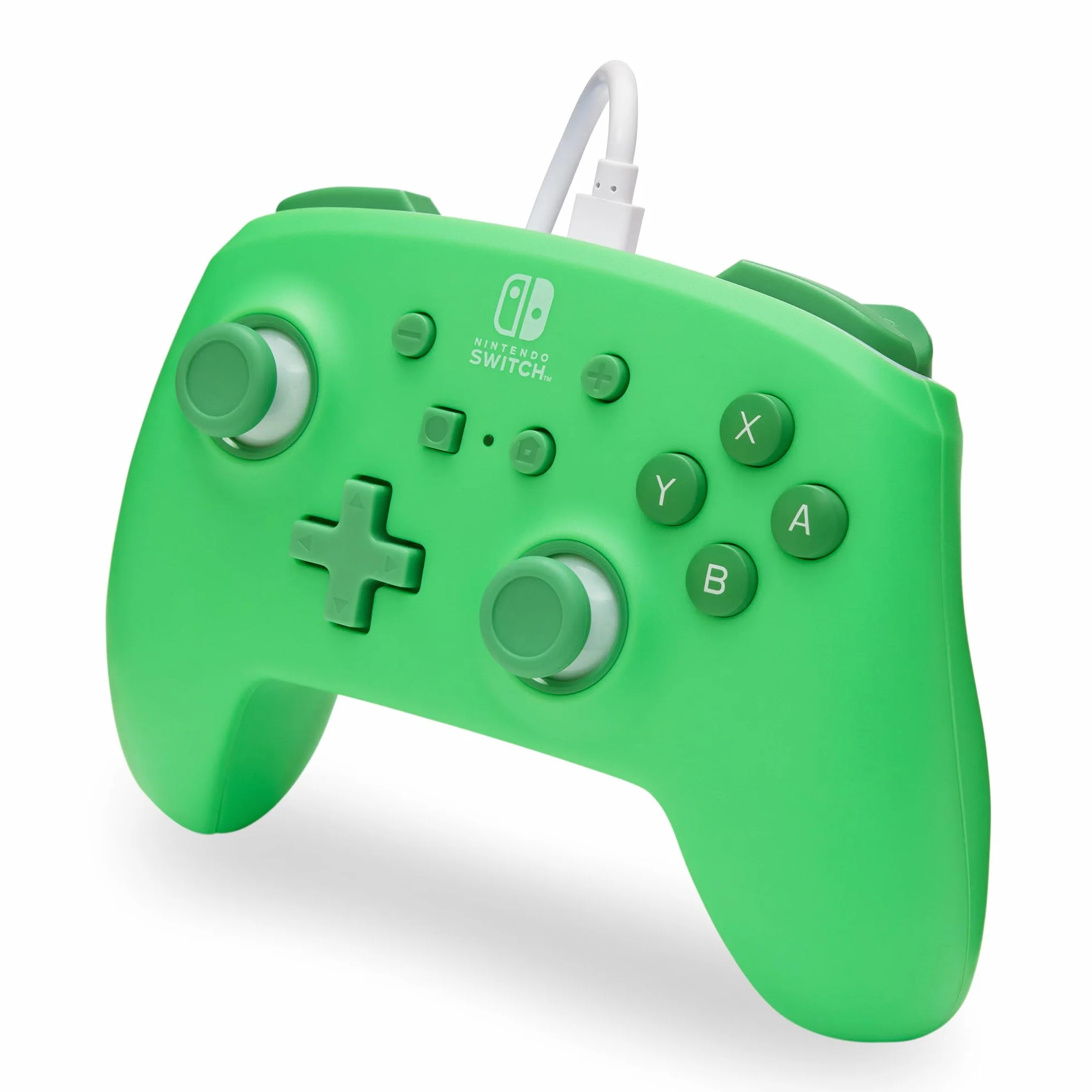 Ulepszony kontroler przewodowy PowerA do konsoli Nintendo Switch - Morski, gamepad, kontroler do gier, kontroler przewodowy, oficjalnie licencjonowany