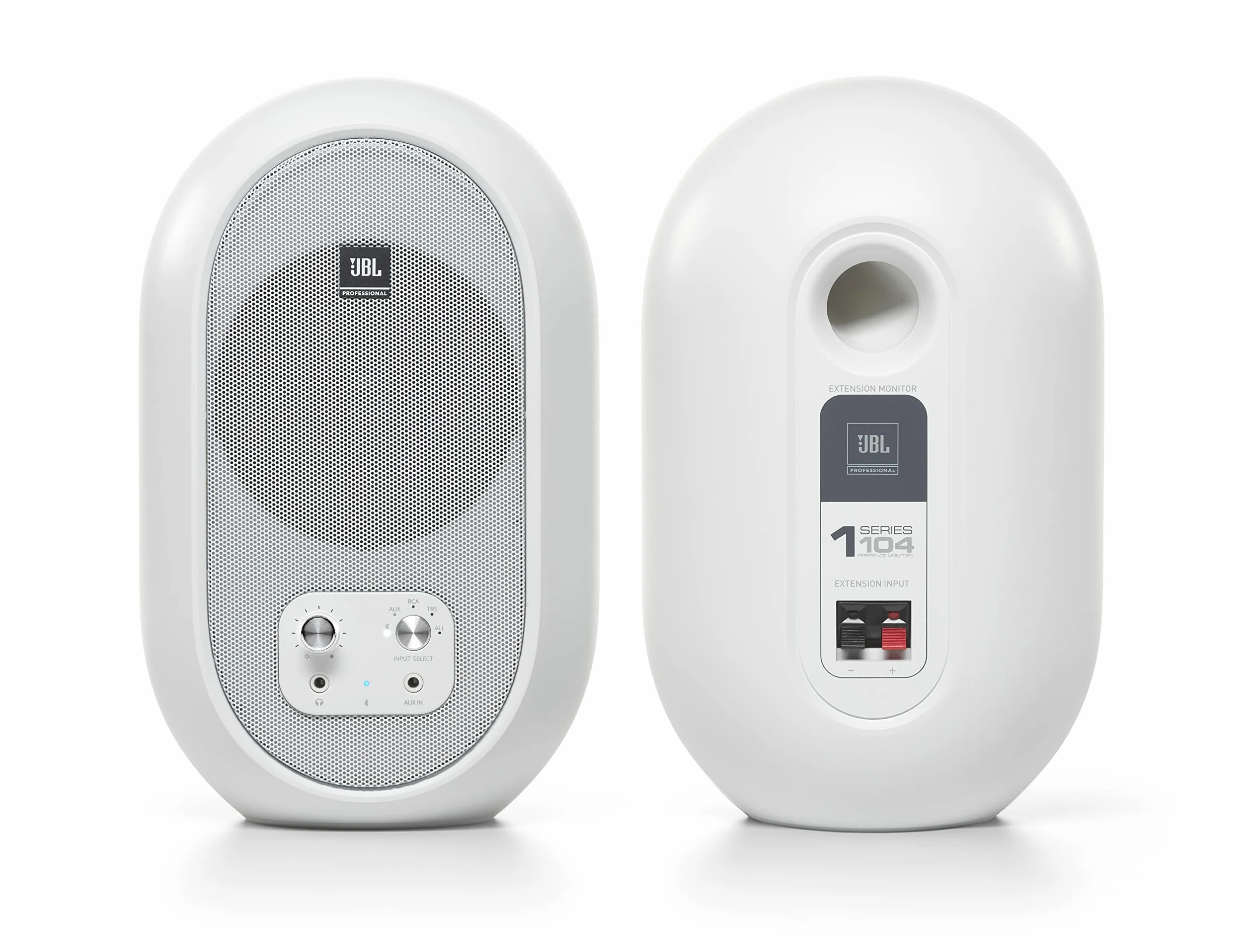 JBL 1 Series 104 Kompaktowe zasilane monitory stacjonarne wersja Bluetooth - białe (sprzedawane jako para)