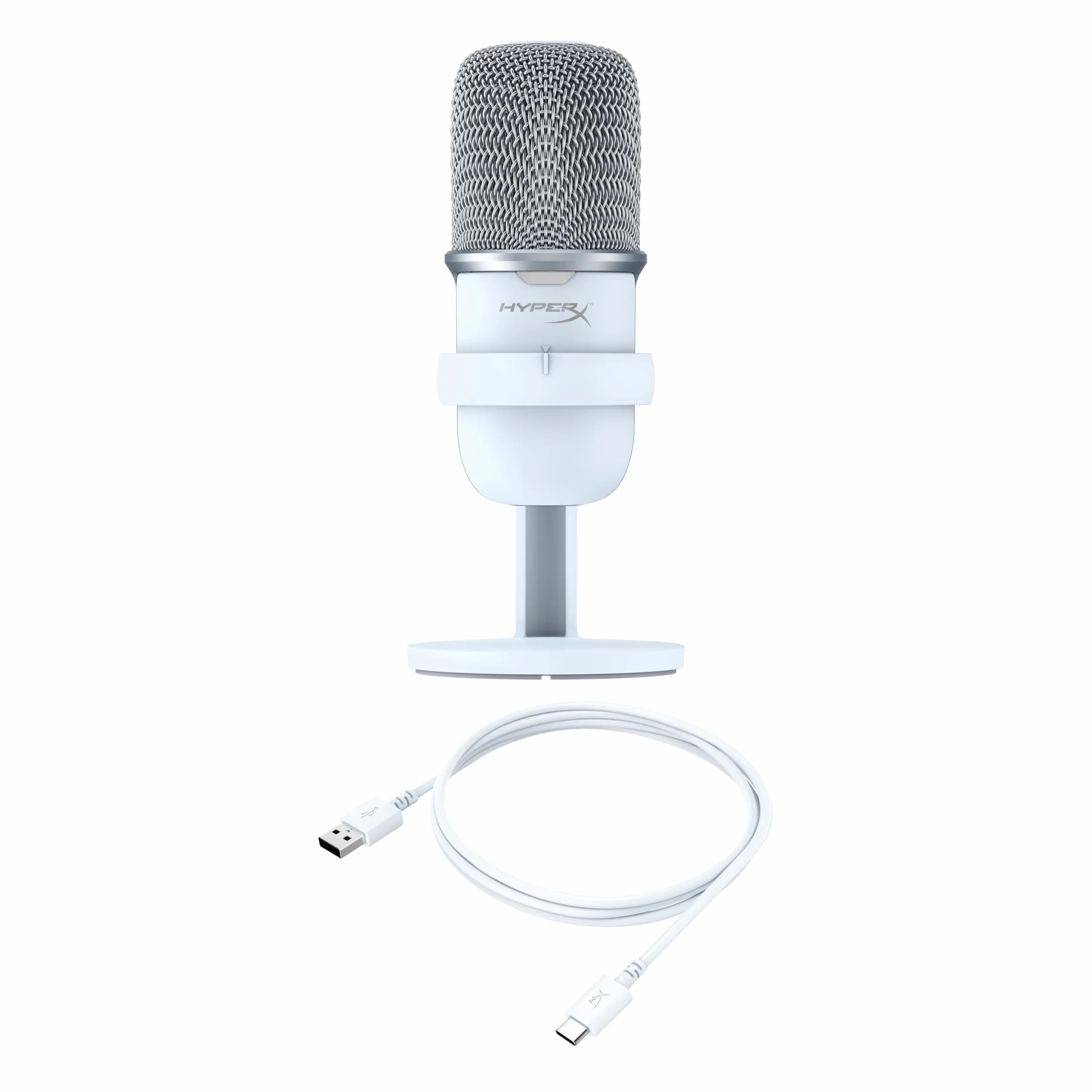 HyperX SoloCast kondensatorowy mikrofon gamingowy USB do PC PS5 PS4 Mac czujnik wyciszenia kardioidalny