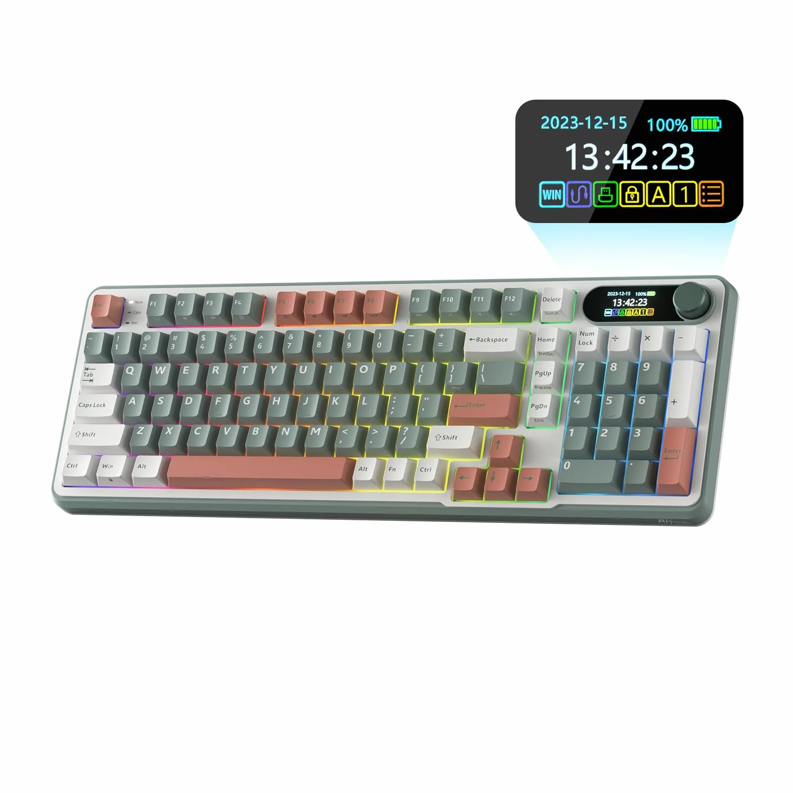 RK ROYAL KLUDGE S98 Klawiatura mechaniczna 96% bezprzewodowa BT/2.4G/USB-C gorąca wymiana