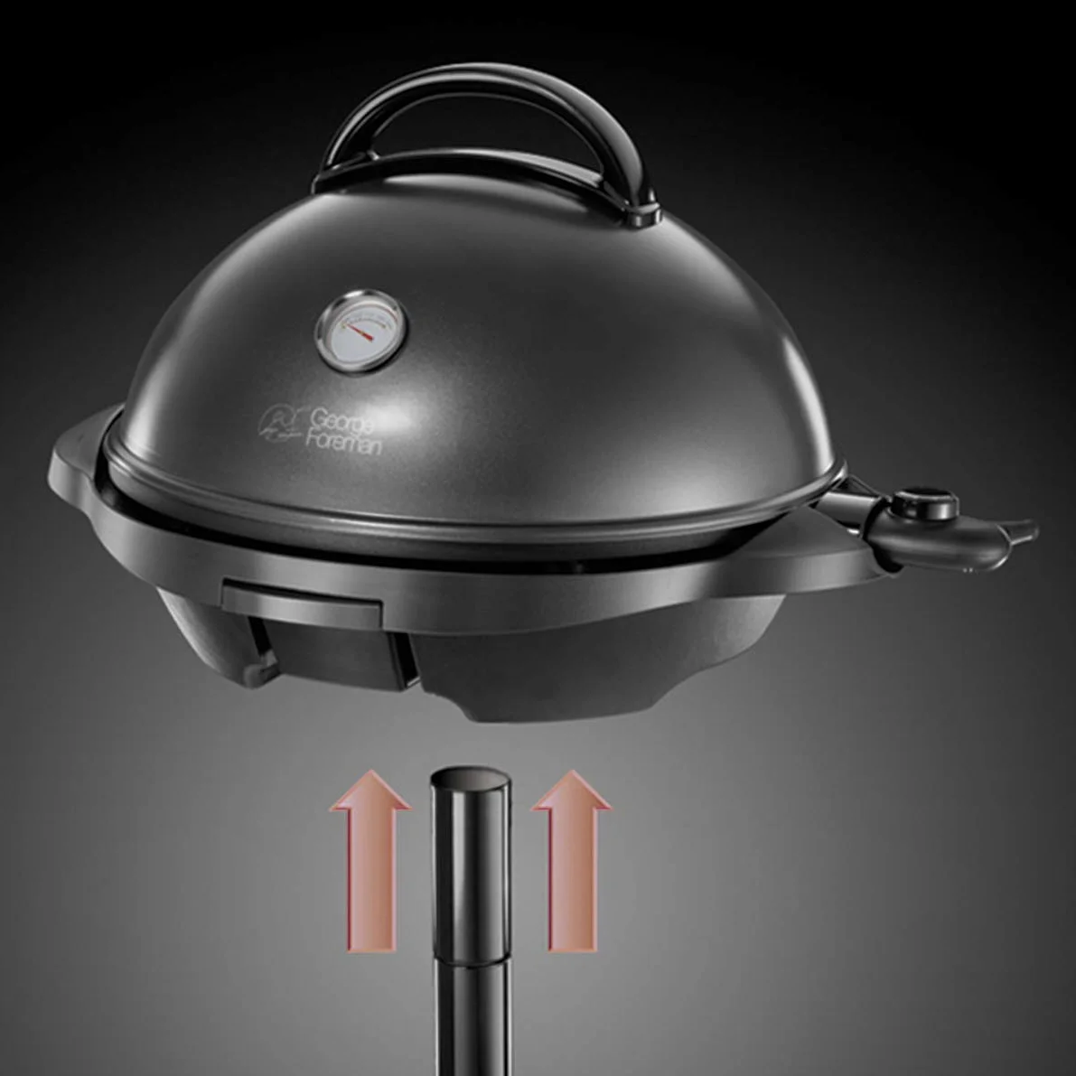 George Foreman Grill elektryczny 2400W 1500cm² nieprzywierający regulacja temperatury czarny