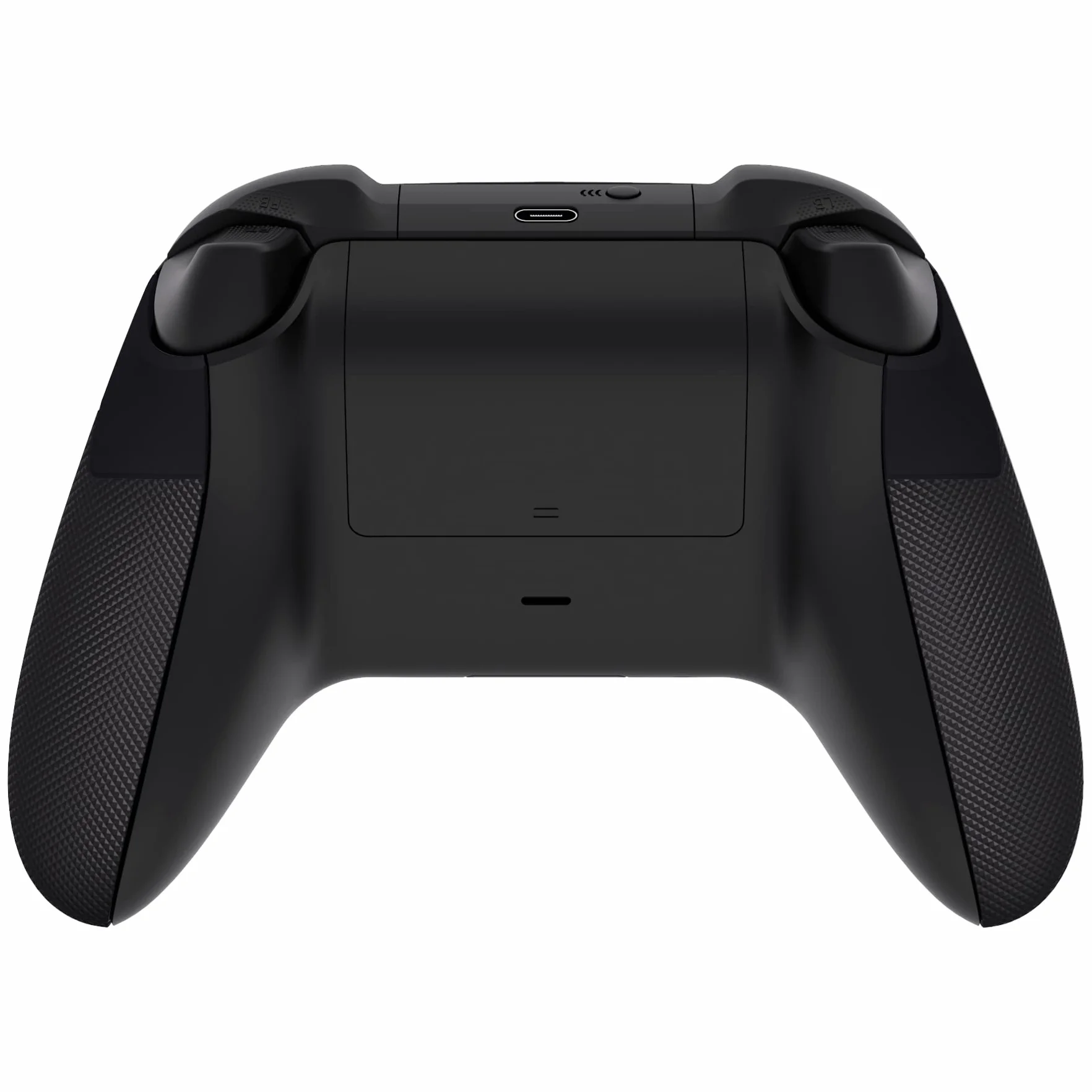 eXtremeRate Czarny Performance Gumowane Uchwyty Wymiana Back Panels dla Xbox Series X/S Controller, Antypoślizgowe Szyny Boczne z Teksturą Diamentową Uchwyty dla Xbox Core Controller - Controller Nie Jest Wliczony W Cenę