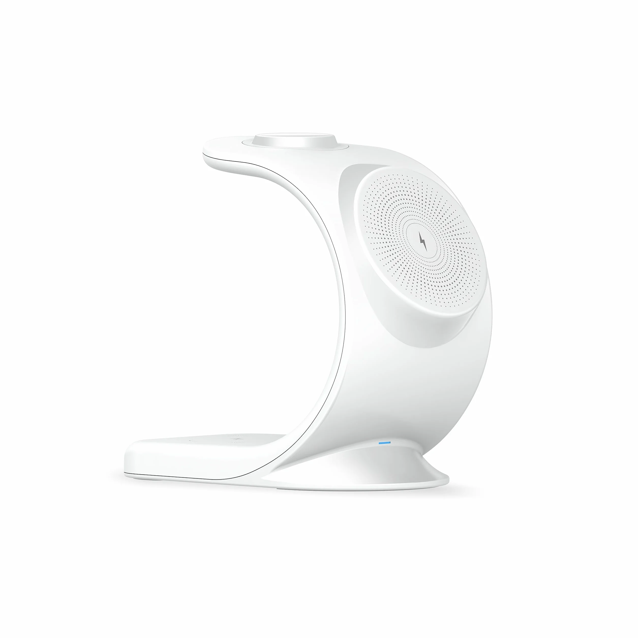 MMOBIEL Bezprzewodowa Stacja Ładująca Kompatybilna z iPhone, Apple Watch i AirPods - Bezprzewodowa Ładowarka 3 w 1 o Mocy 18 W - Magnetyczna Stacja Dokująca Kompatybilna z Qi Magsafe - Biała