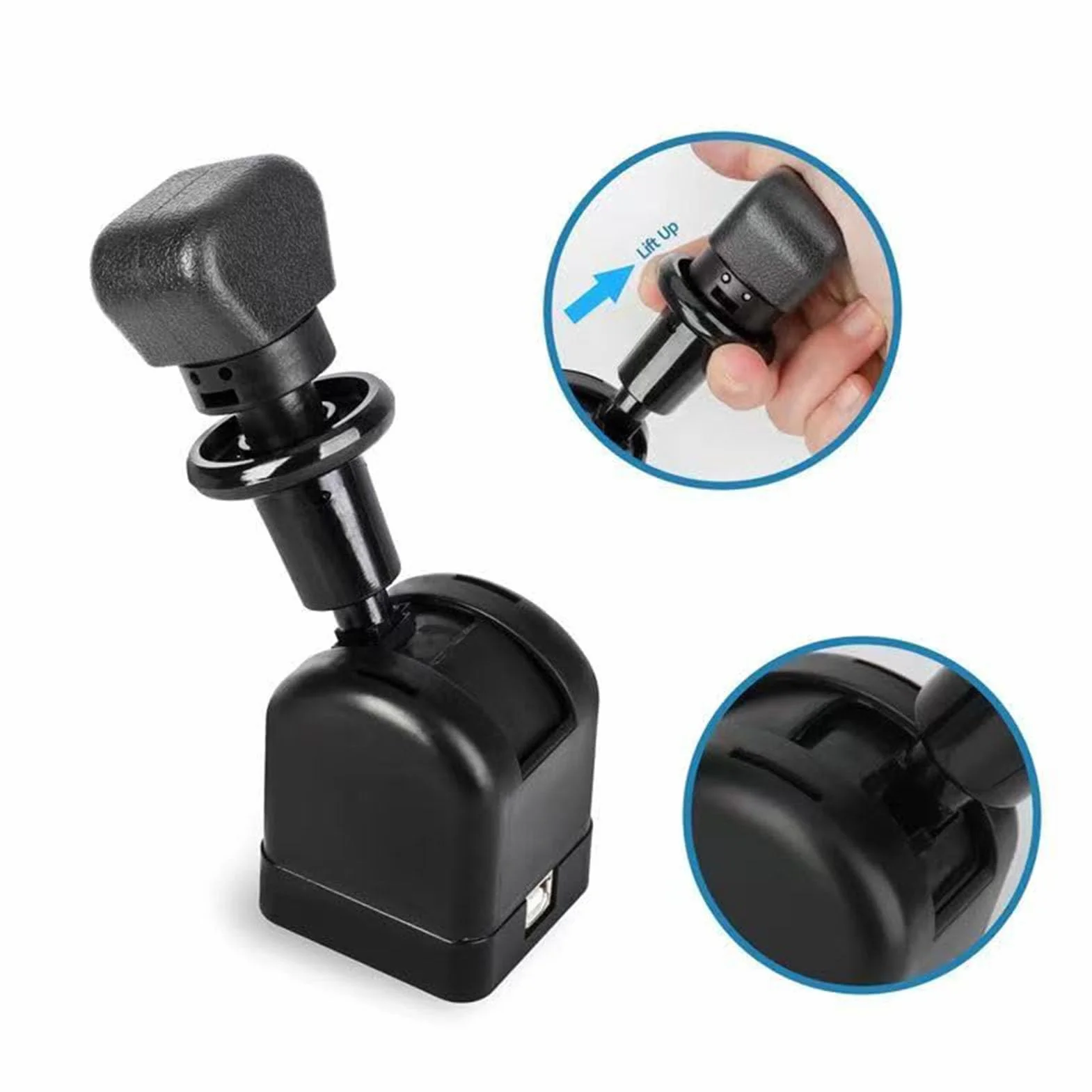 Hamulec Ręczny USB do Komputera, Aktualizacja do Gier Wyścigowych SIM Symulowany Hamulec Ręczny do G27 G29 G920 T300, Zawiera Zacisk, Kompatybilny z Euro Truck Simulator 2 i