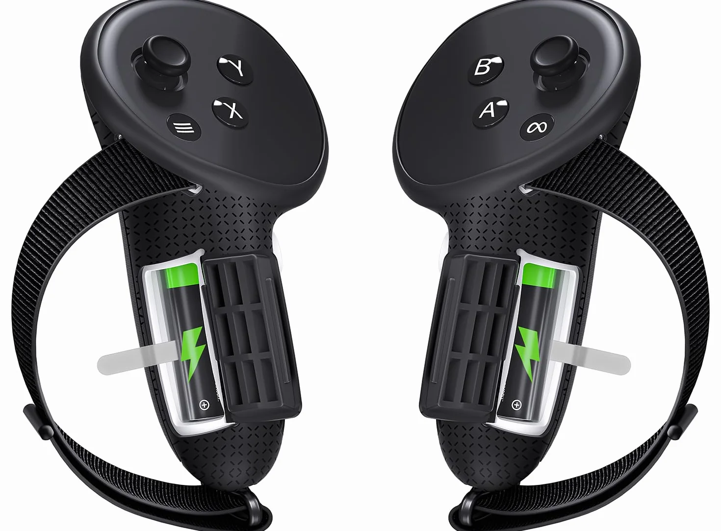 vr Paski do Kontrolera do Quest 3S do Quest 3 Uchwyty Kontrolera z Antypoślizgowymi Paskami na Kostkach Baterii do Quest 3S/3 Akcesoriów