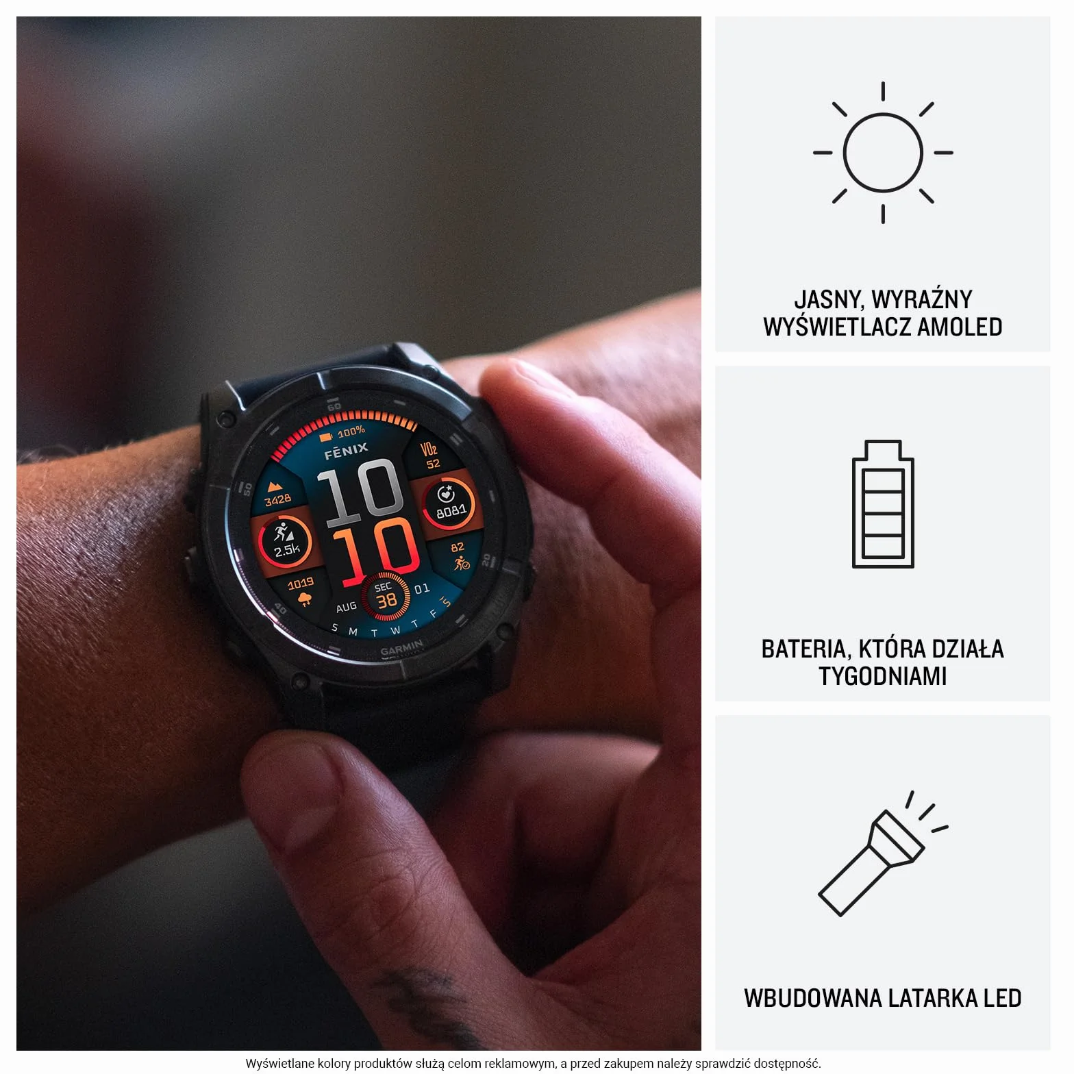 Garmin Fenix 8 47mm AMOLED Slate Gray Steel/Black