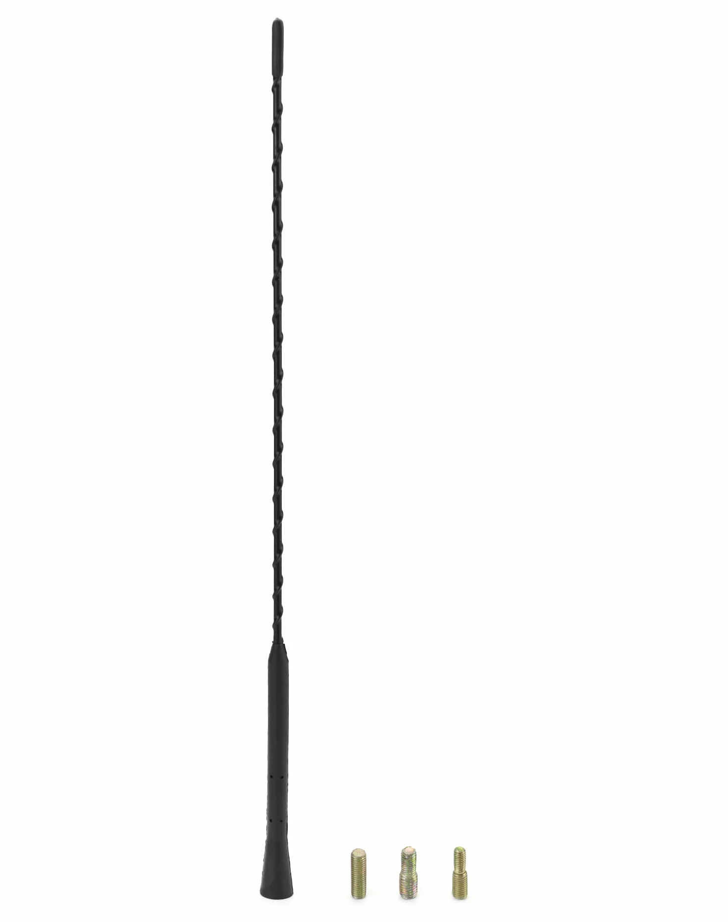 QWORK® Antena samochodowa, antena dachowa do radia samochodowego, silna funkcja odbioru FM/DAB, w tym śruby M4 M5 M6, 40 cm