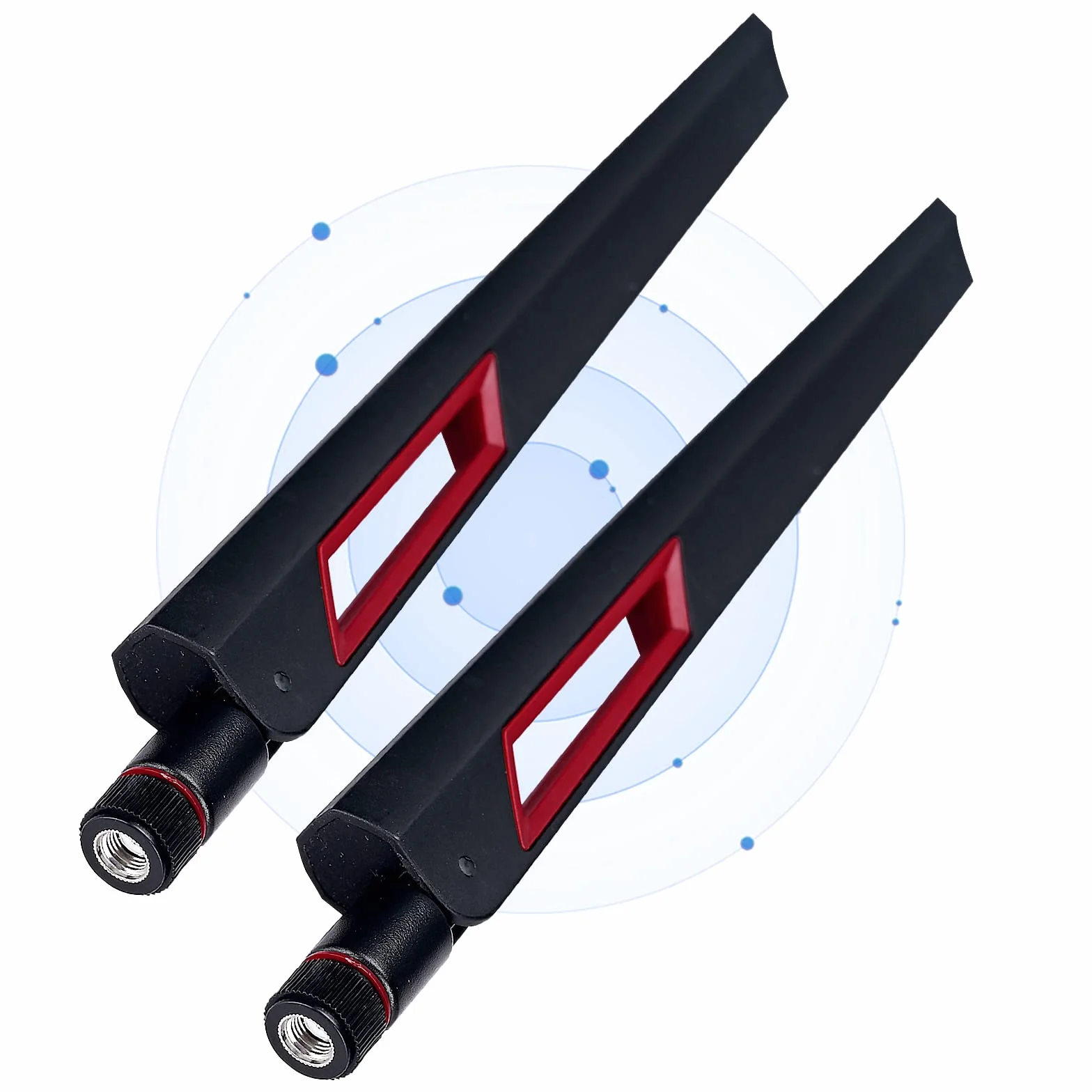 Antena Wi-Fi, 10 dB, dwuzakresowa, 2,4 GHz, 5 GHz, 5,8 GHz, wysokie wzmocnienie, z wtyczką RP SMA do routera/adaptera AP/USB/kamery IP/przedłużacza zasięgu WiFi