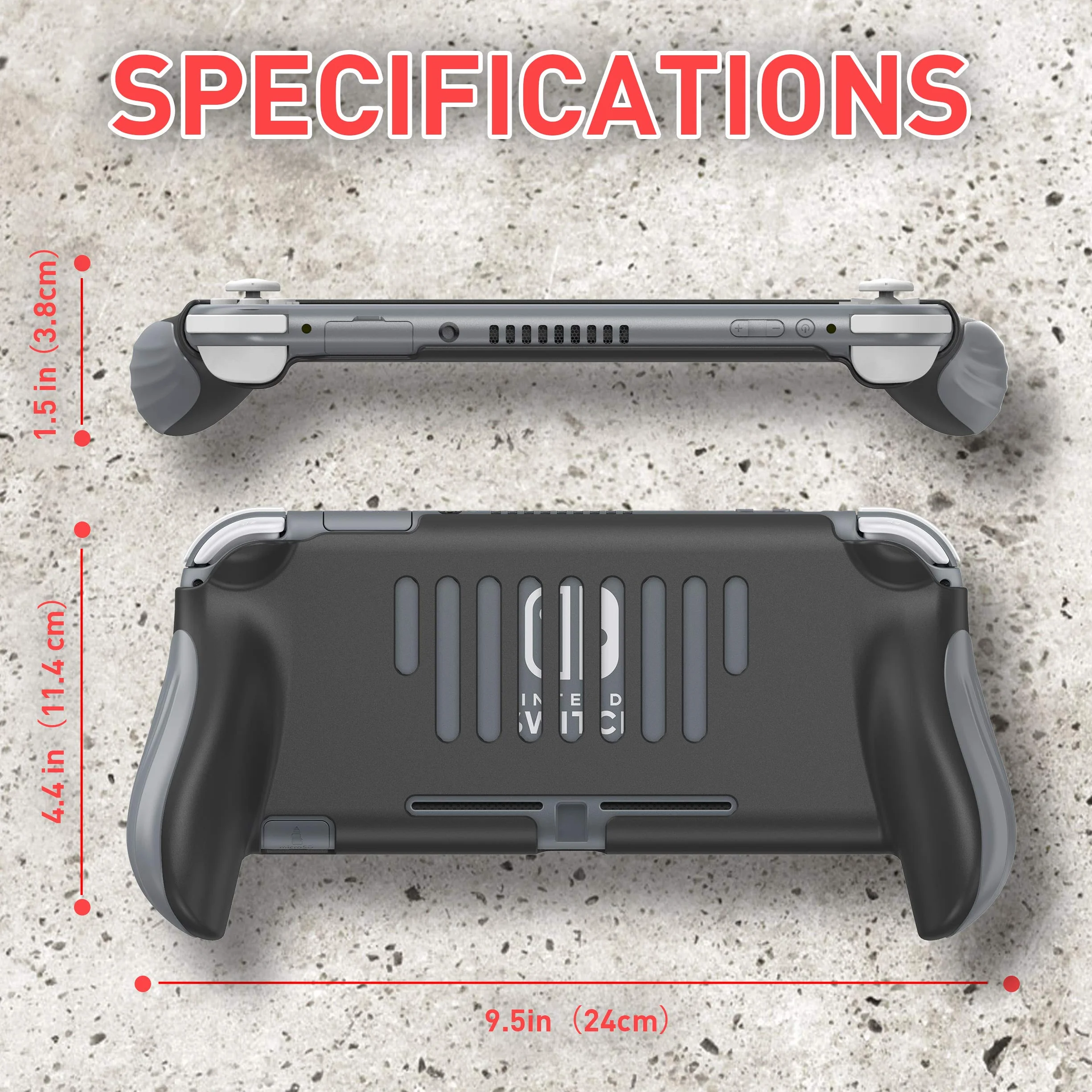 Etui ochronne kompatybilne z Nintendo Switch Lite, ergonomiczne przenośne akcesorium do konsoli 2019