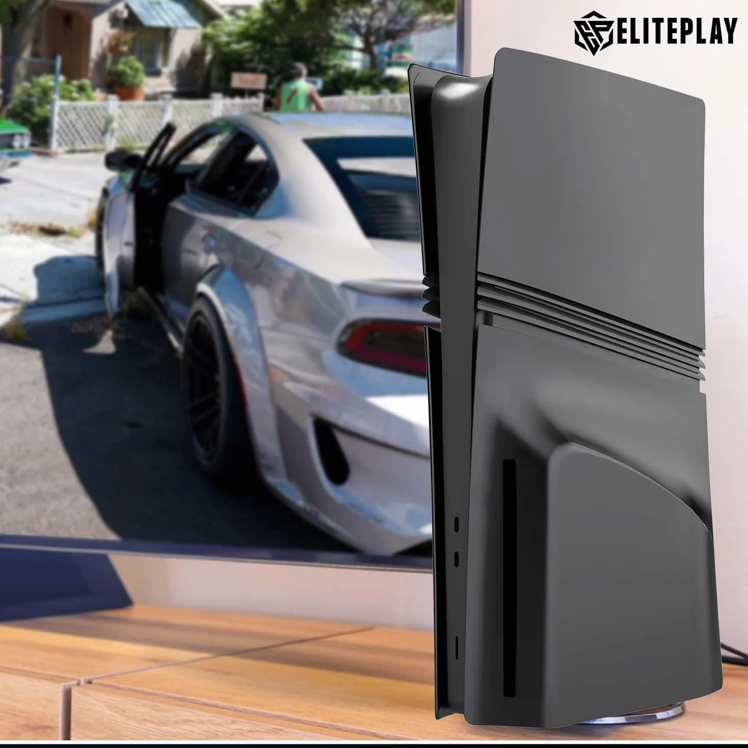 ElitePlay Czarne obudowy z dyskiem PS5 Pro na zamianę dysku edycji Pro modelu PlayStation 5
