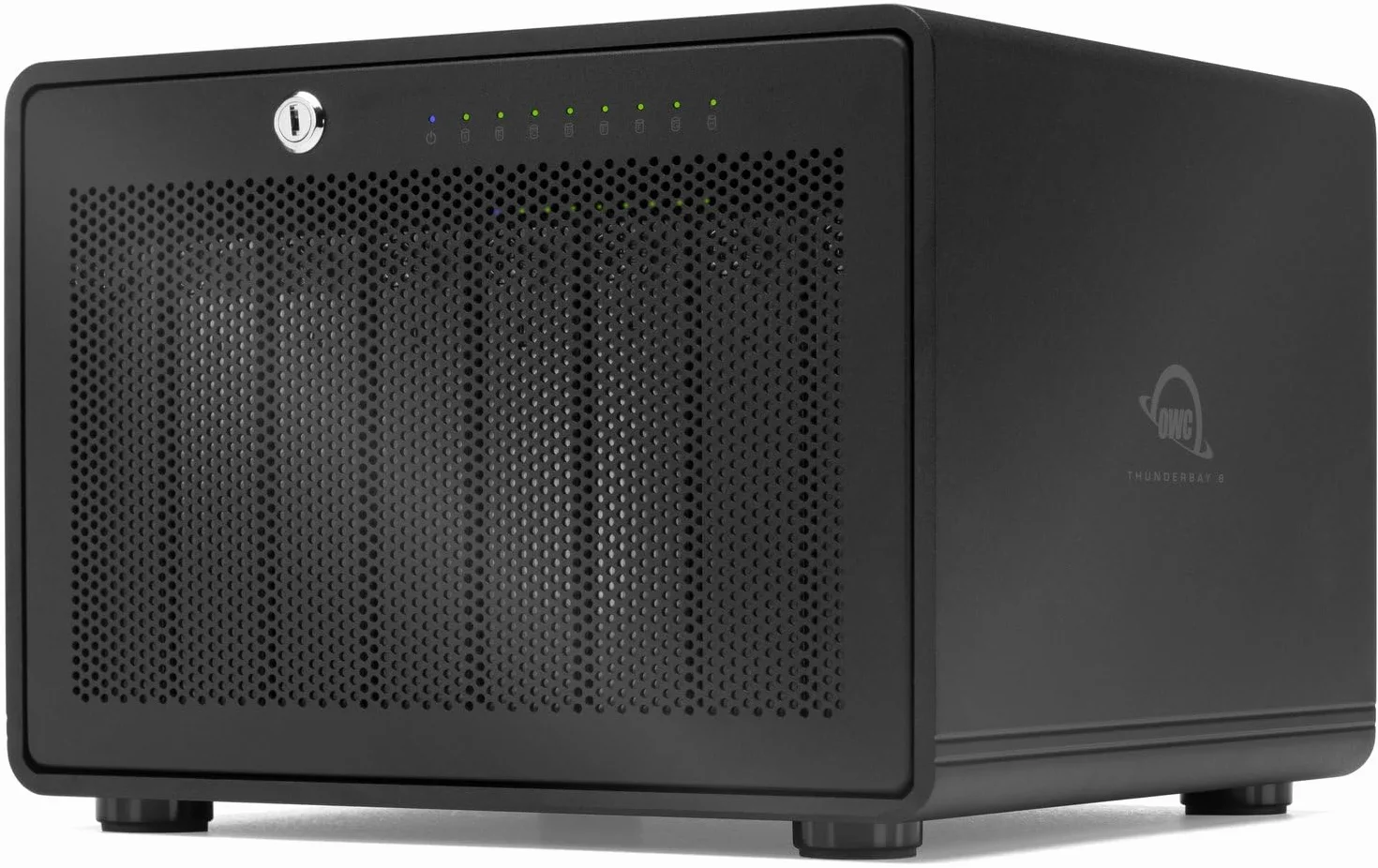 OWC ThunderBay 8 RAID 5 Edition 8-kieszeniowy dysk zewnętrzny z podwójnym boltem Thunderbolt 3 porty
