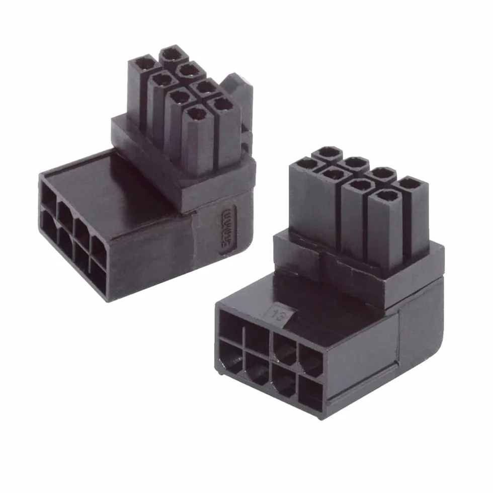 2 sztuk/partia ATX 8P męski na żeński 90 stopni w górę w dół kątowy adapter nagłówka do karty graficznej GPU