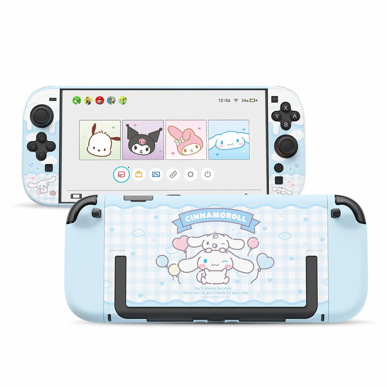 Kuitmor Etui ochronne kompatybilne z Nintendo Switch 2, twarda obudowa PC Slim dokowalna obudowa zaprojektowana dla Switch 2025, konsoli do gier i kontrolerów Joy Con - DEG