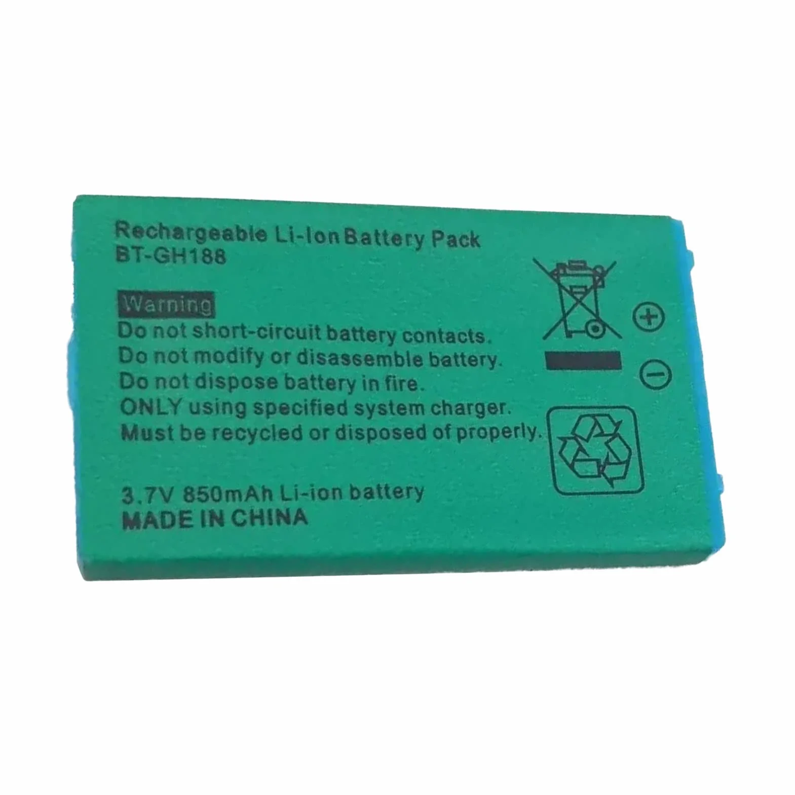 Wymiana akumulatora litowo-jonowego 3,7 V 850 mAh z wkrętakiem do GBA SP Game Boy Advance SP