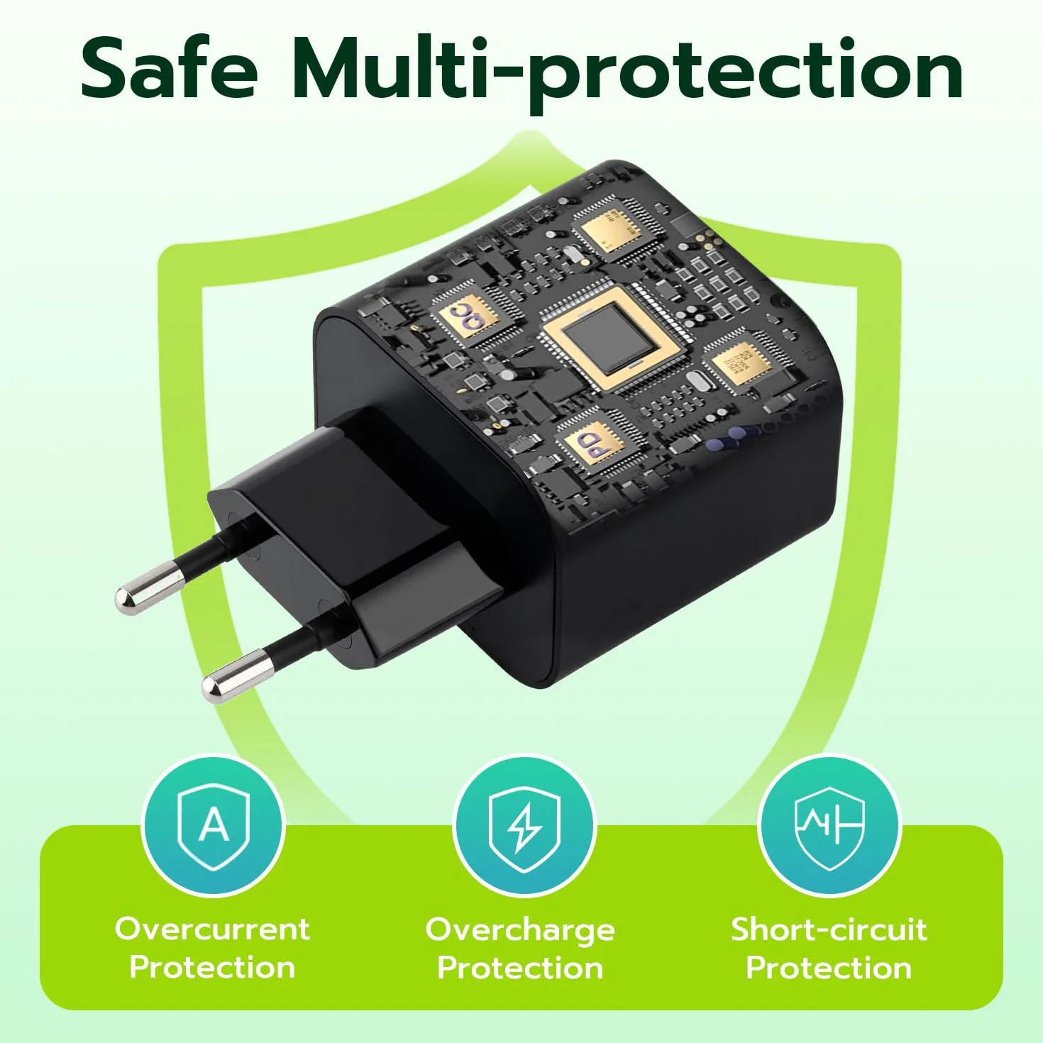 Zasilacz sieciowy do konsoli Switch 2/OLED/Lite, przełącznik ładowarki 1,5 m uchwyt do stacji dokującej TV, Steam Deck Dock i kontroler Switch Pro, szybka 60 W USB typu C, wtyczka EU