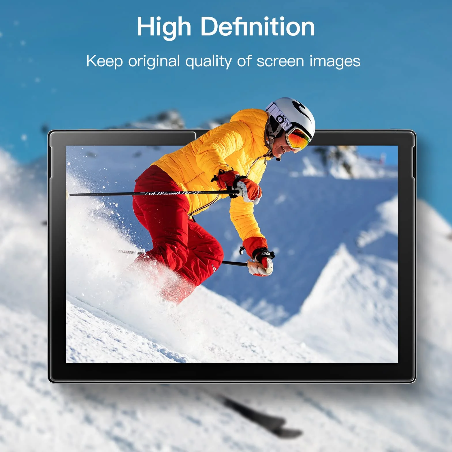 JETech Ochraniacz Ekranu dla Surface Pro 7 Plus/Surface Pro 7 12,3 Cala, 9H Screen Protector Folia Szkło Hartowane Film, Obsługa Pióro Surface, HD Wyczyść, 2 Sztuki