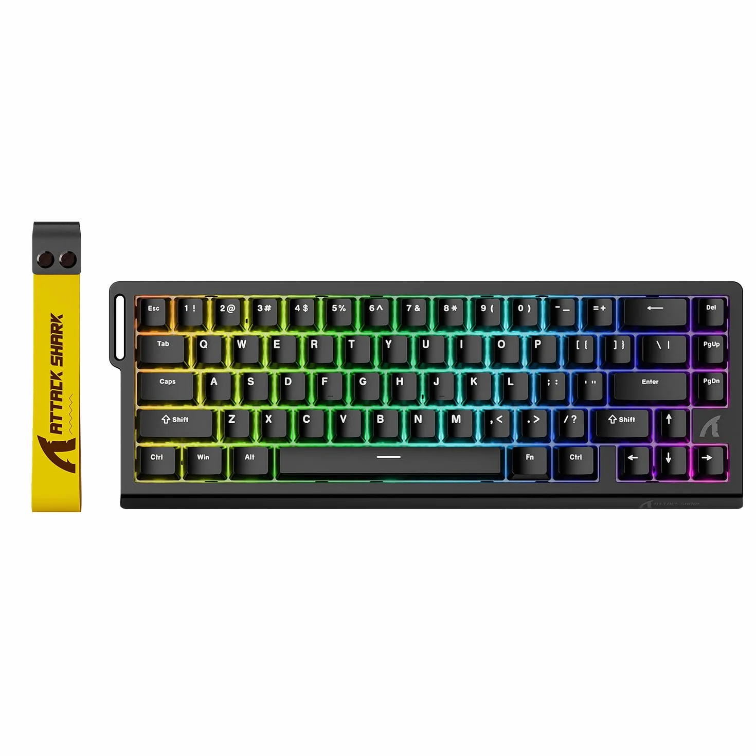 ATTACK SHARK X68 HE 8000 Hz Rapid Trigger Klawiatura 0,01 mm Przewodowa RGB 60% Przełączniki Magnetyczne Czarna