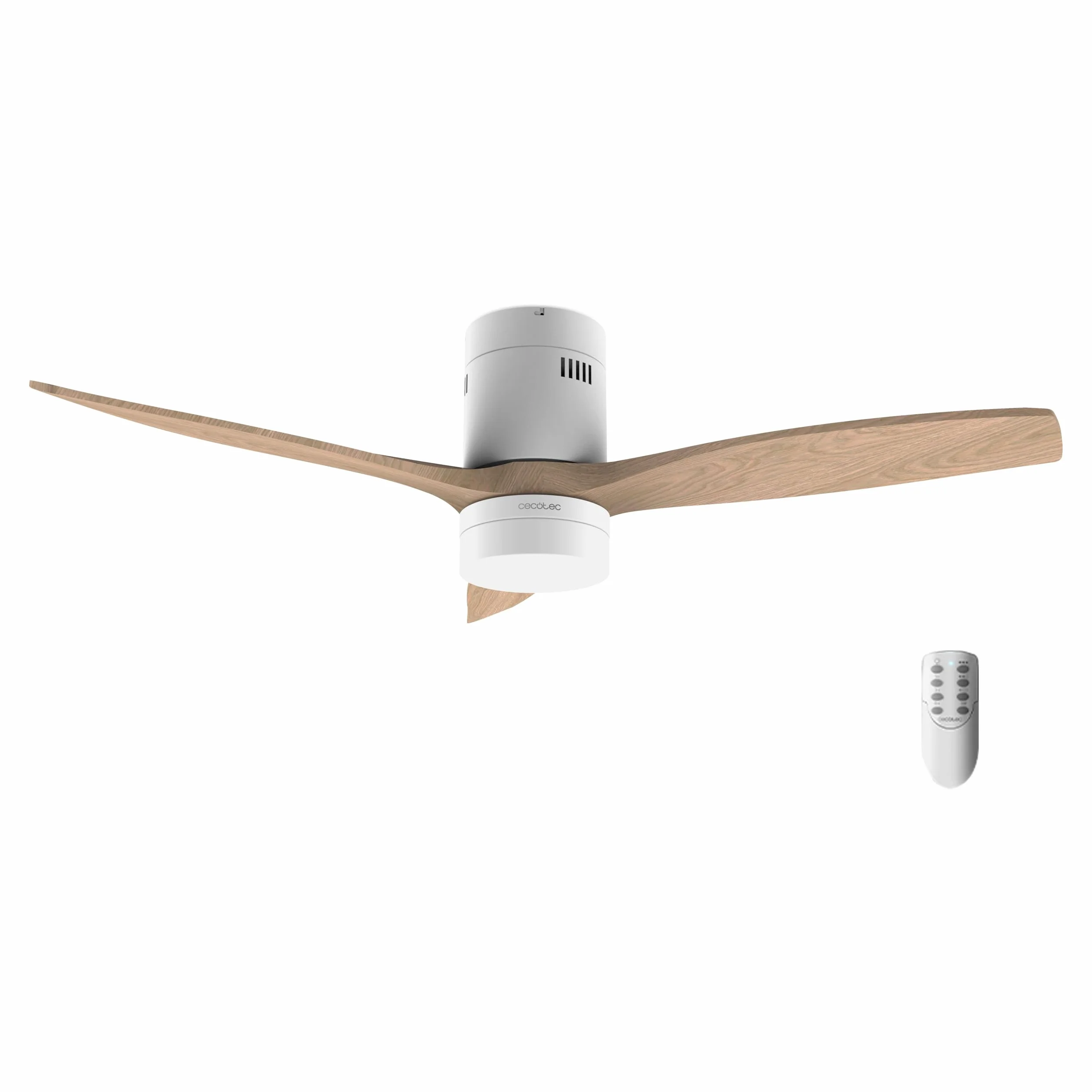 Cecotec Wentylator sufitowy z oświetleniem LED Energysilence Aero 5600 Classic. 40 W, silnik DC, średnica 132 cm, lampa LED 18 W, timer, 6 prędkości, pilot zdalnego sterowania, funkcja letnia/zimowa