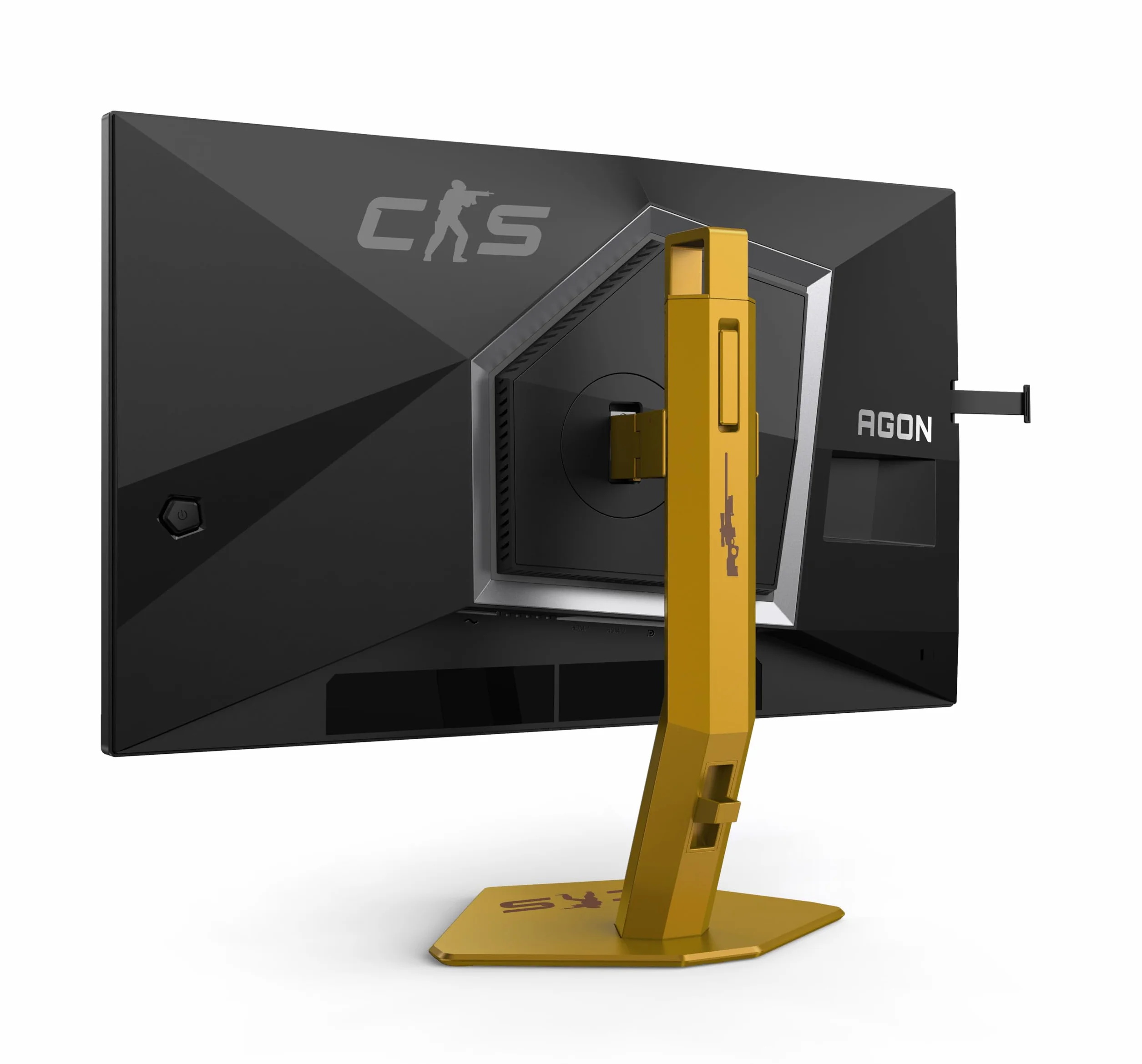 AOC CS24A Monitor FHD 61.2 cm 610 Hz, panel e-sportowy TN, 0,5 ms GtG, synchronizacja adaptacyjna, HDR400, kompatybilny z G-Sync, regulacja wysokości, (1920 x 1080 HDMI 2 x 2.1 DP USB Hub), czarny