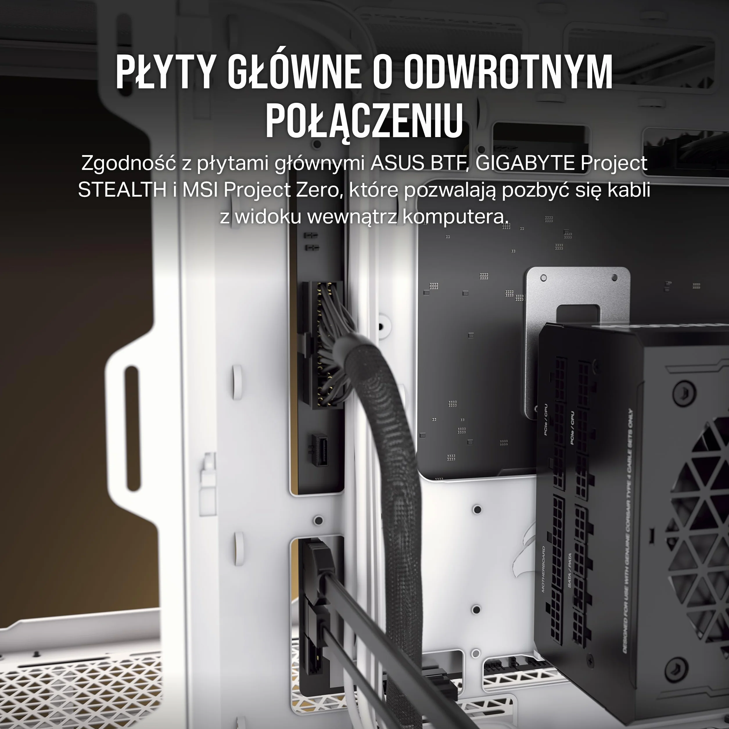 CORSAIR 2500D AIRFLOW Obudowa mATX PC - Brak Wentylatorów w Zestawie - Konstrukcja z Dwiema Komorami - Kompatybilna z Płytami Głównymi z Odwróconym Połączeniem - Czarny
